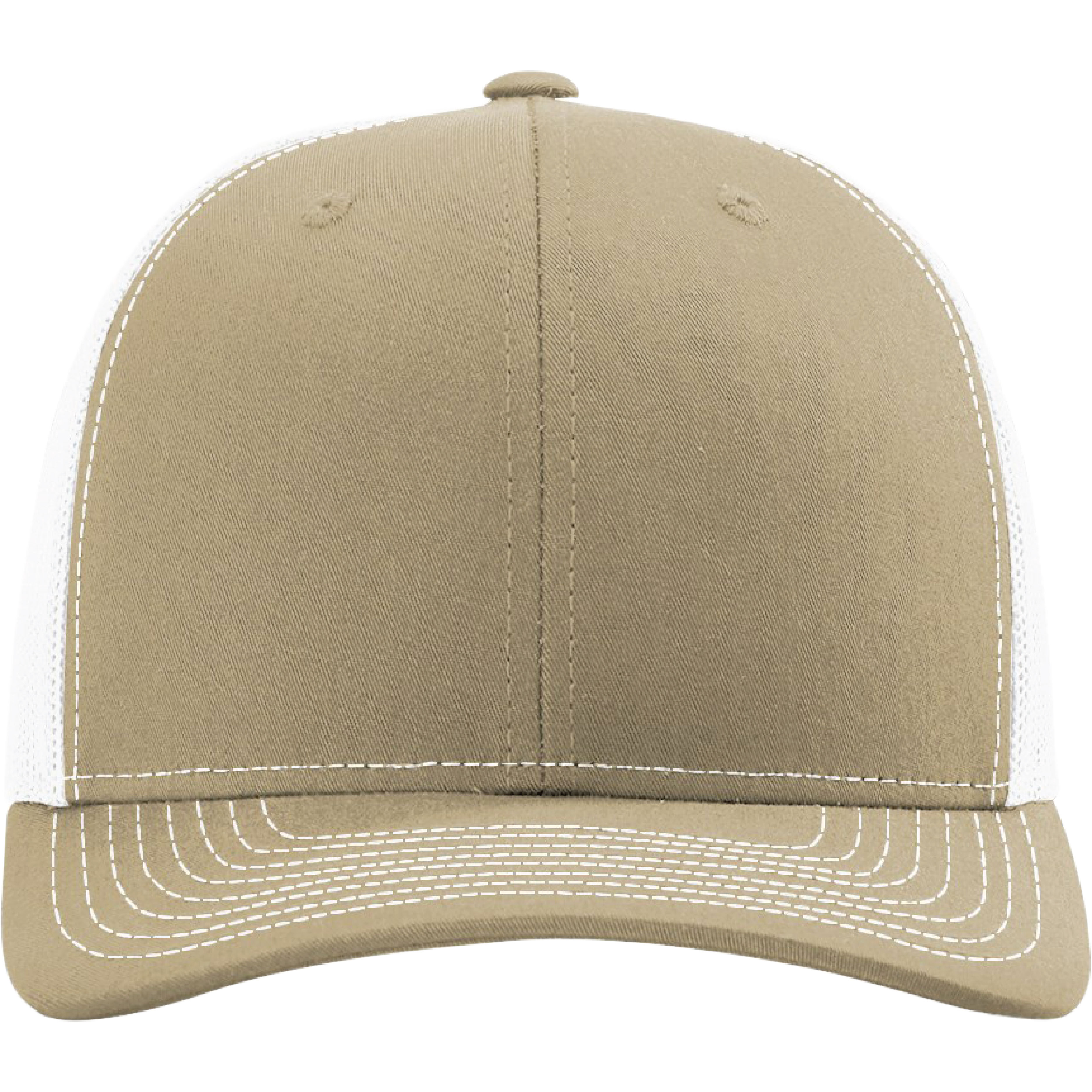 Richardson 112 6-Panel Snapback Trucker Hat w/Leatherette Adhesive Patches or Embroidery 271