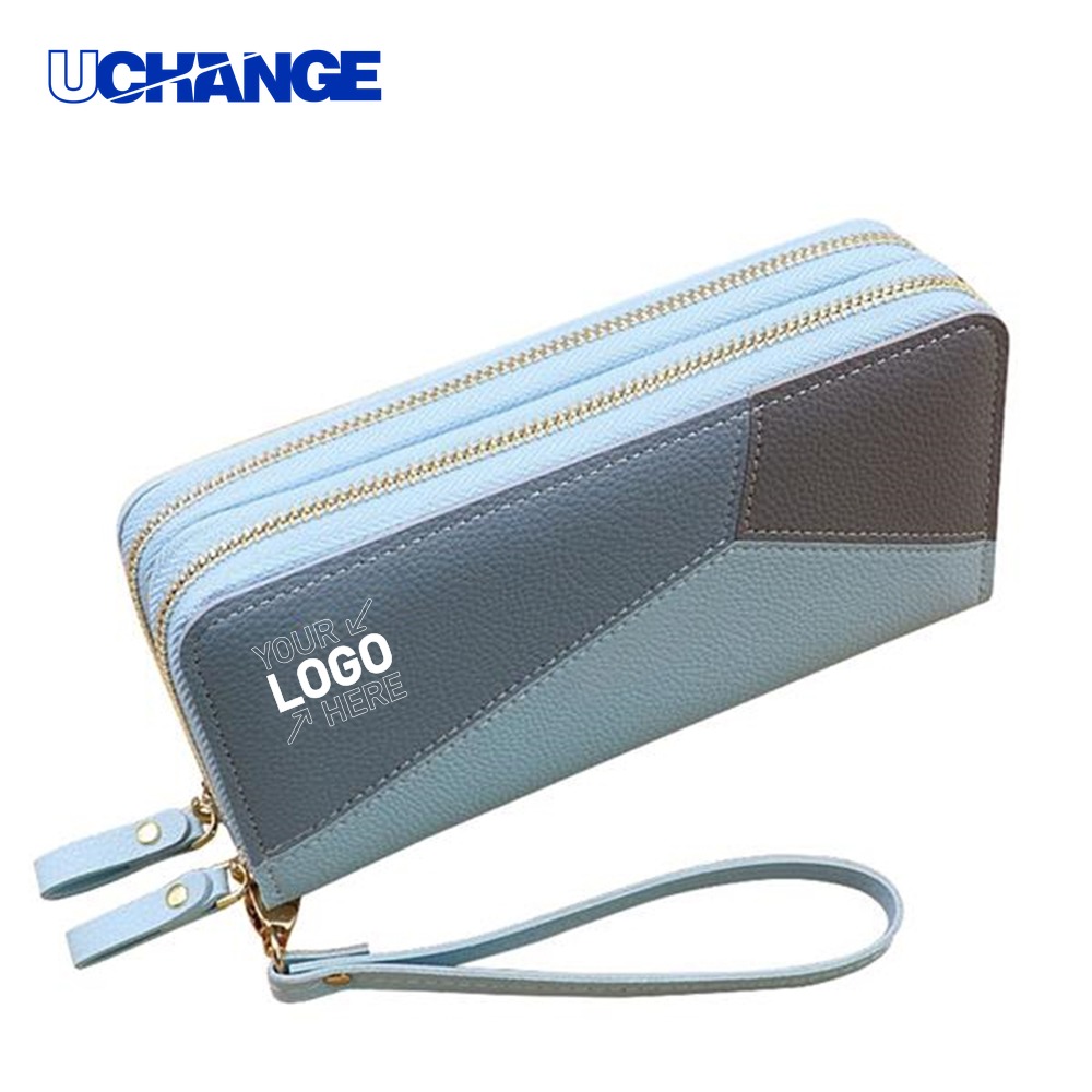 Women’s Double Zipper Long Wallet Organizer