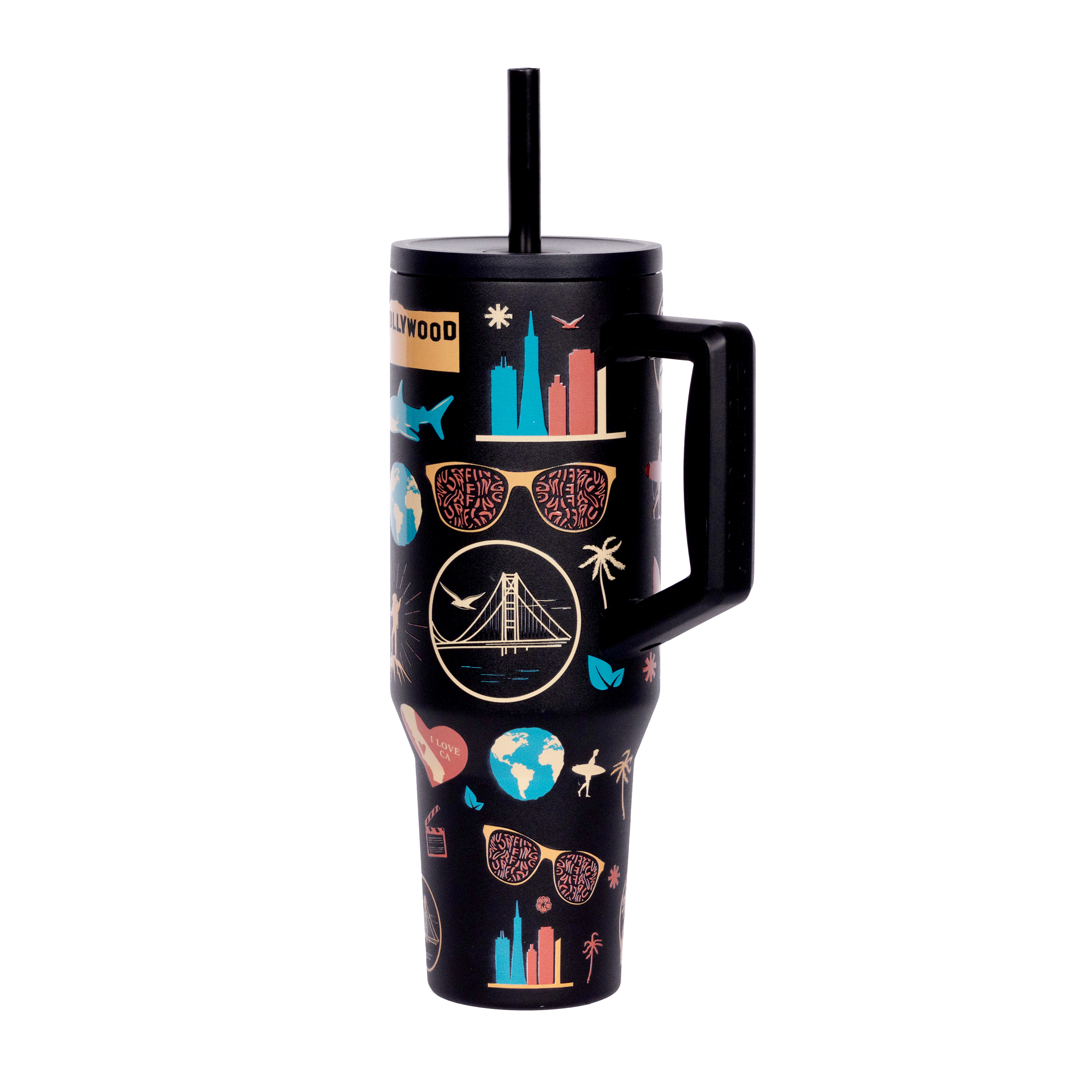 Elemental® Commuter 40oz Stainless Steel Tumbler with Handle and Straw 51