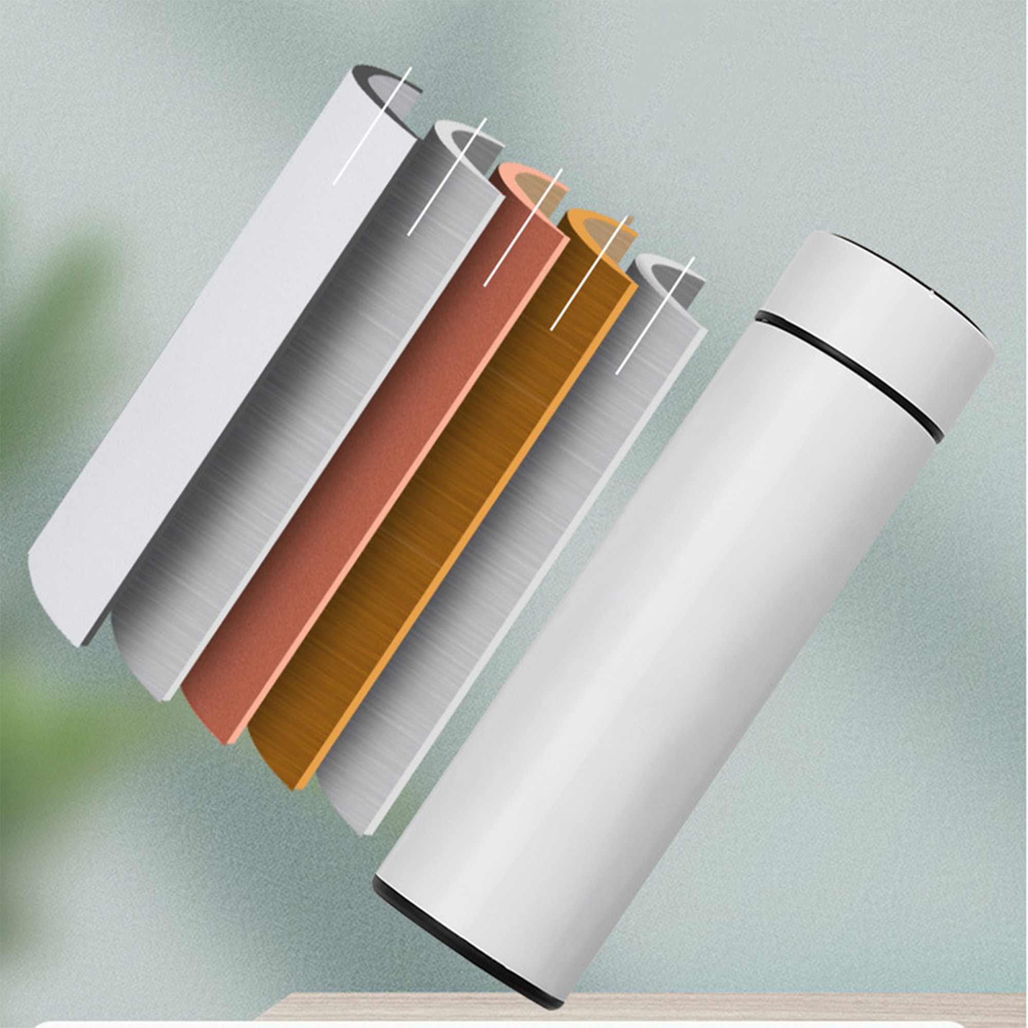 Stainless Steel Multi Colored Customizable Thermos Bottle 9