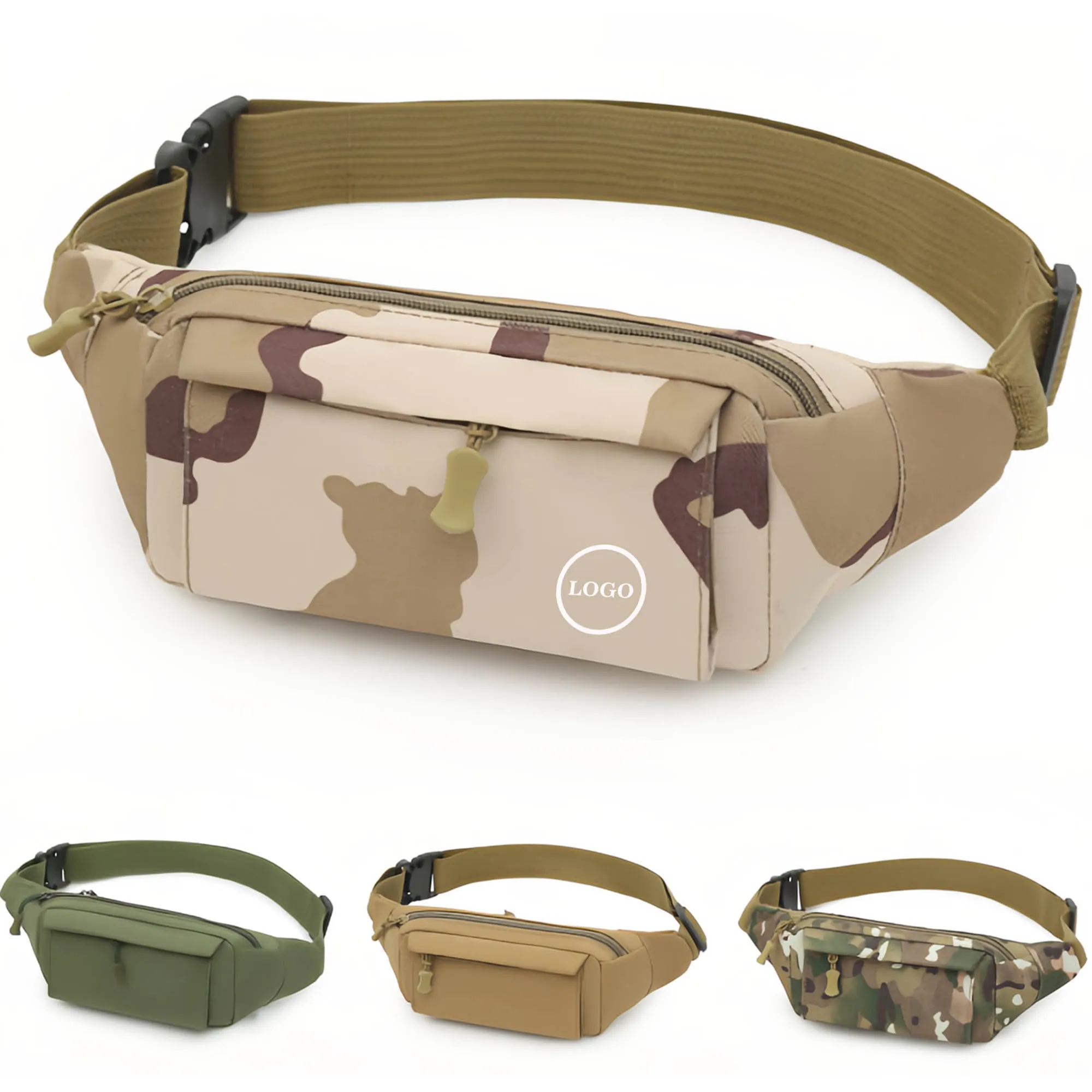 Camouflage Waist Bag With Adjustable Strap 11