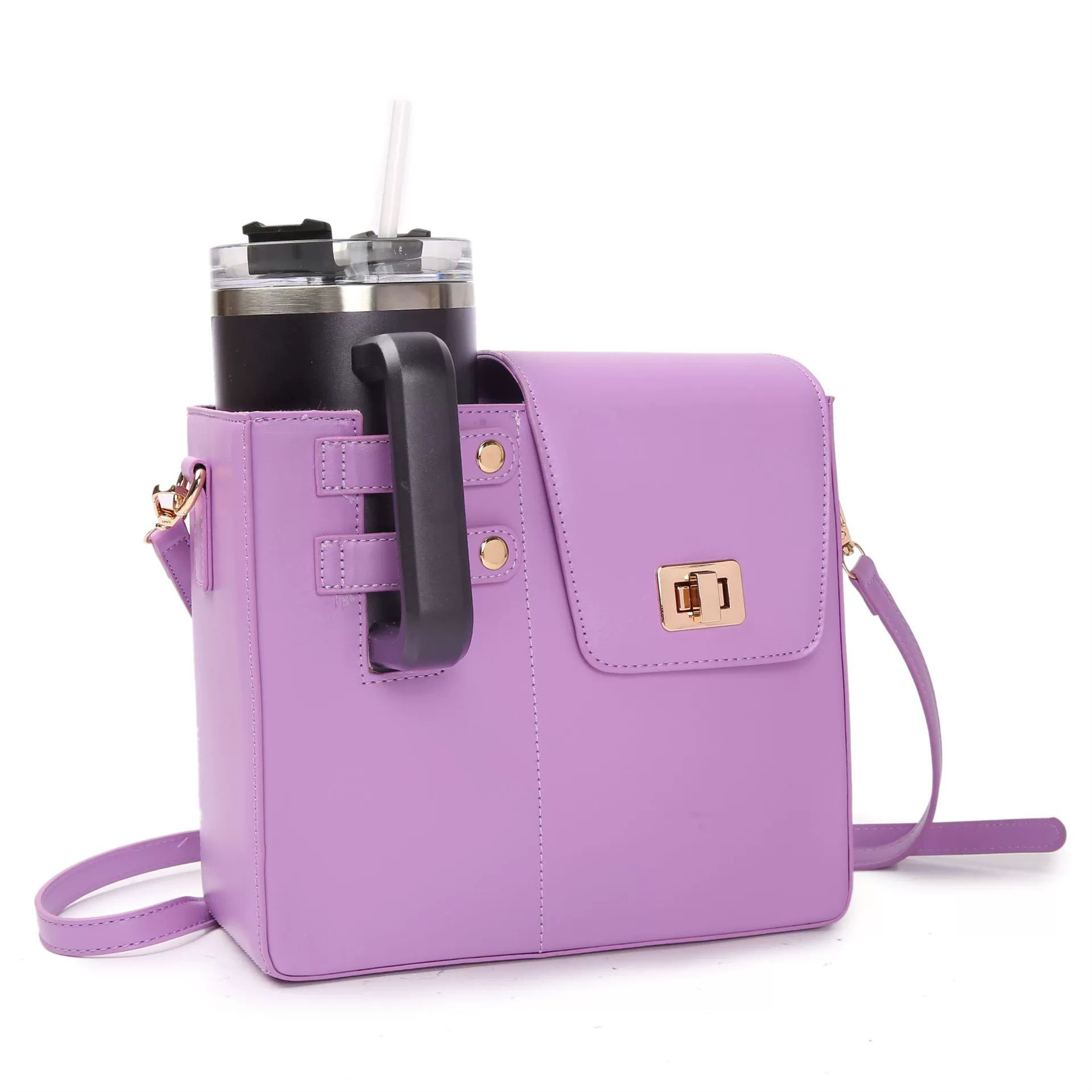 Crossbody Case with Sports Water Bottle Holder 41