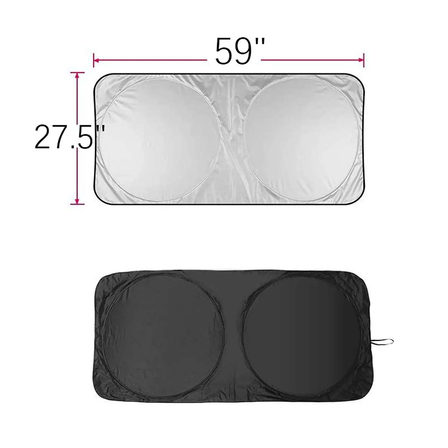 Full Color Car Windshield Sun Shade with Pouch MOQ 100PCS 7