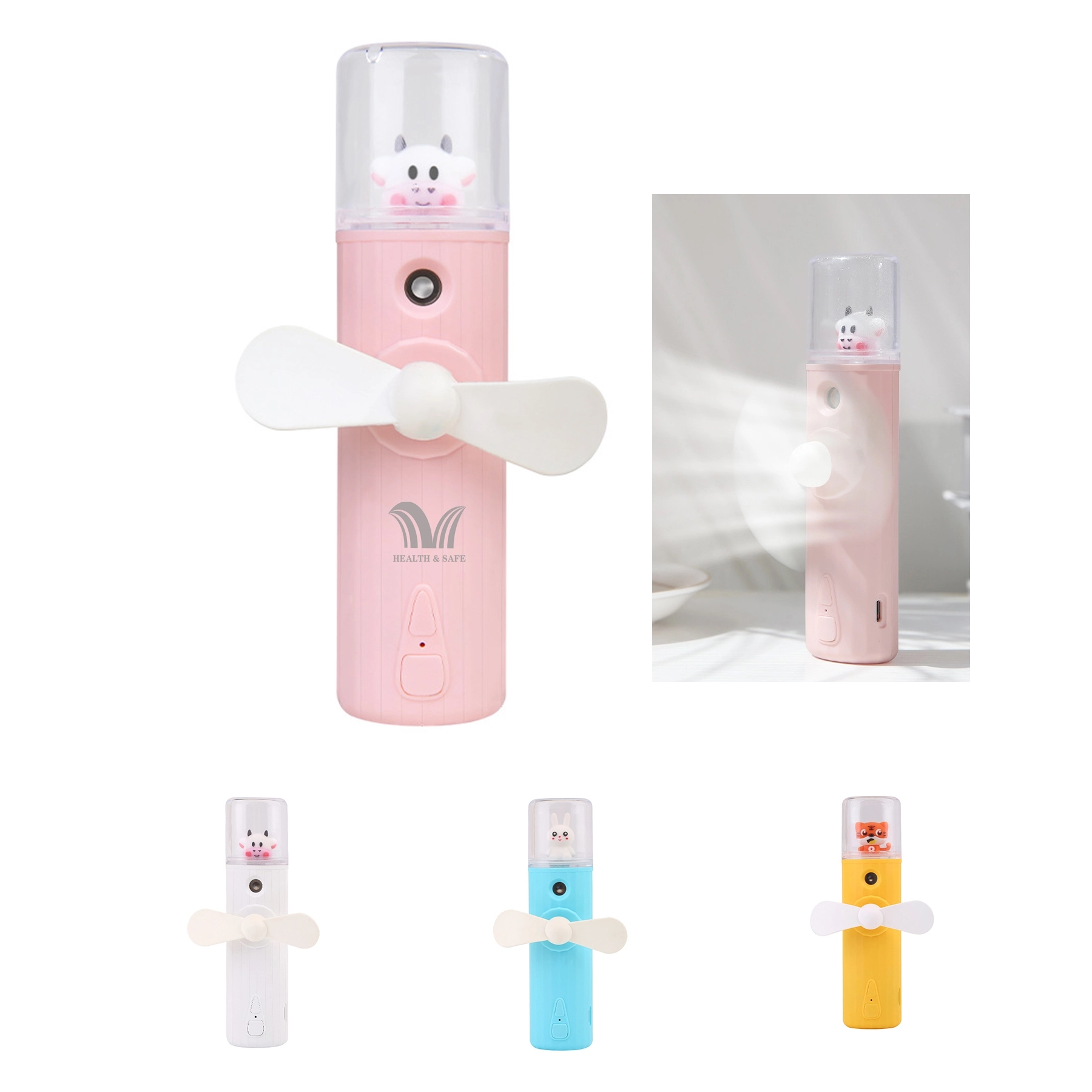 Handfan Portable Handheld Water Misting Mini Fan