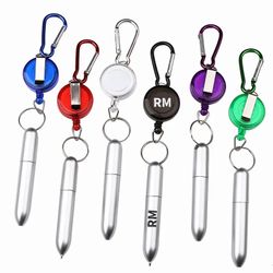 Portable Ballpoint Pen With Carabiner