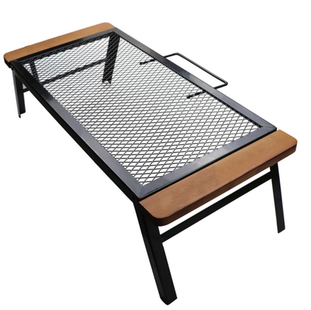Collapsible Barbecue Iron Table with Handle