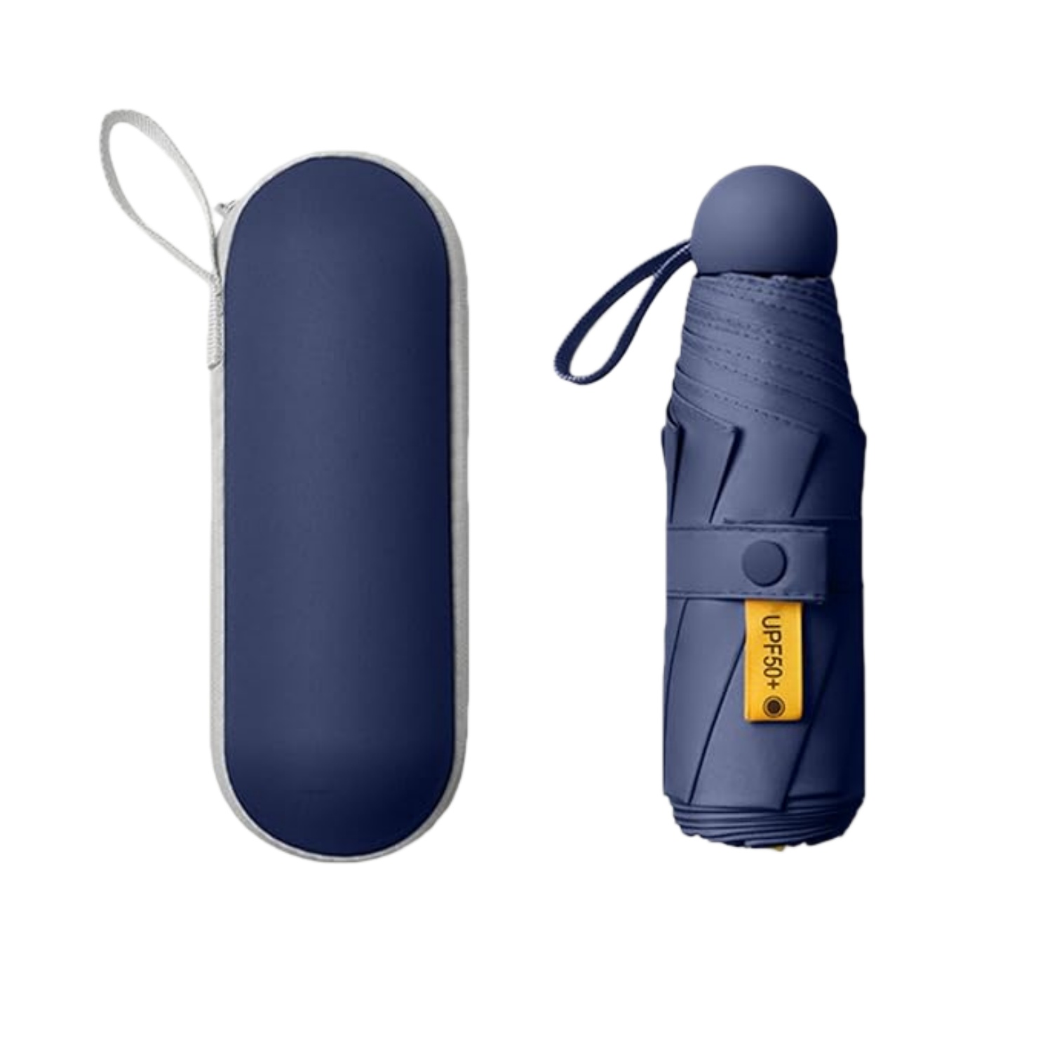 Compact Travel Umbrella - 7.5 in Folded, Lightweight Pocket Size with Case 15