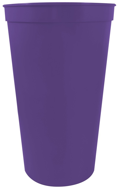 22 oz. Smooth Wall Plastic Stadium Cup 33