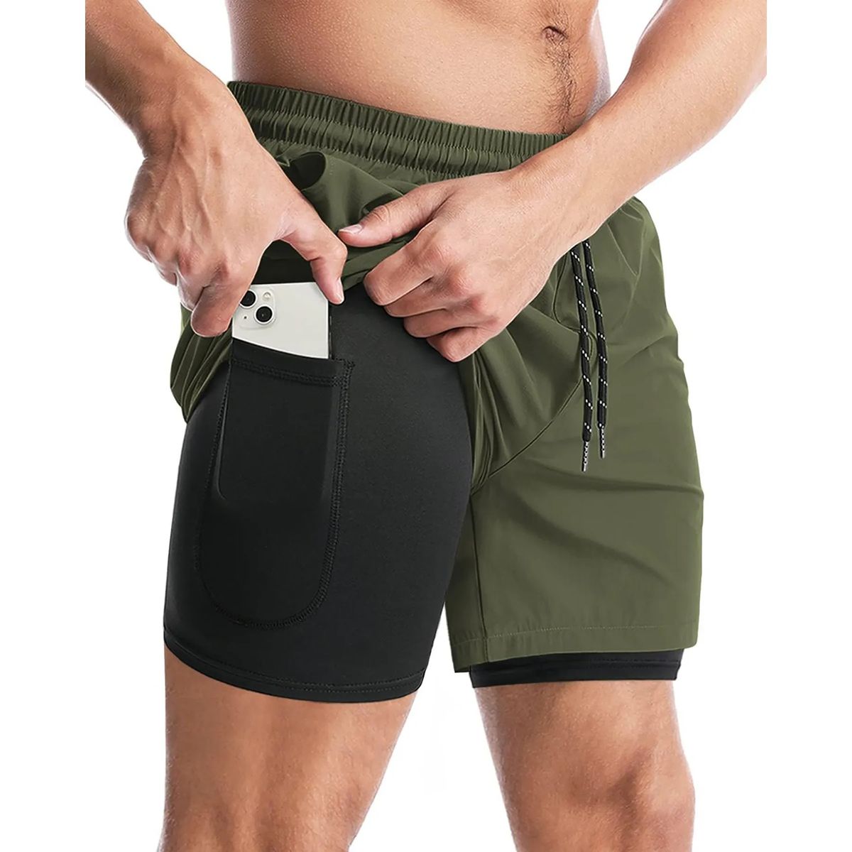 【SETUP-EXE】 SHORT PANTS ♥2TYPE ♥2COLORS Men's 2 in 1 Running Shorts - PPZXY 164 | Wasatch Peaks Groupbuy