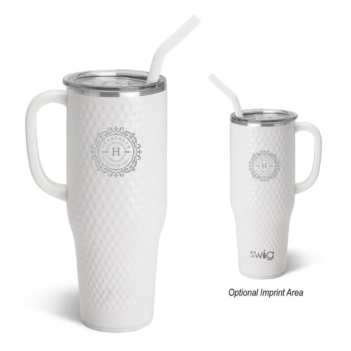 40 Oz. Swig Life Stainless Steel Mega Mug w/Flexi-Straw - Thumbnail 5