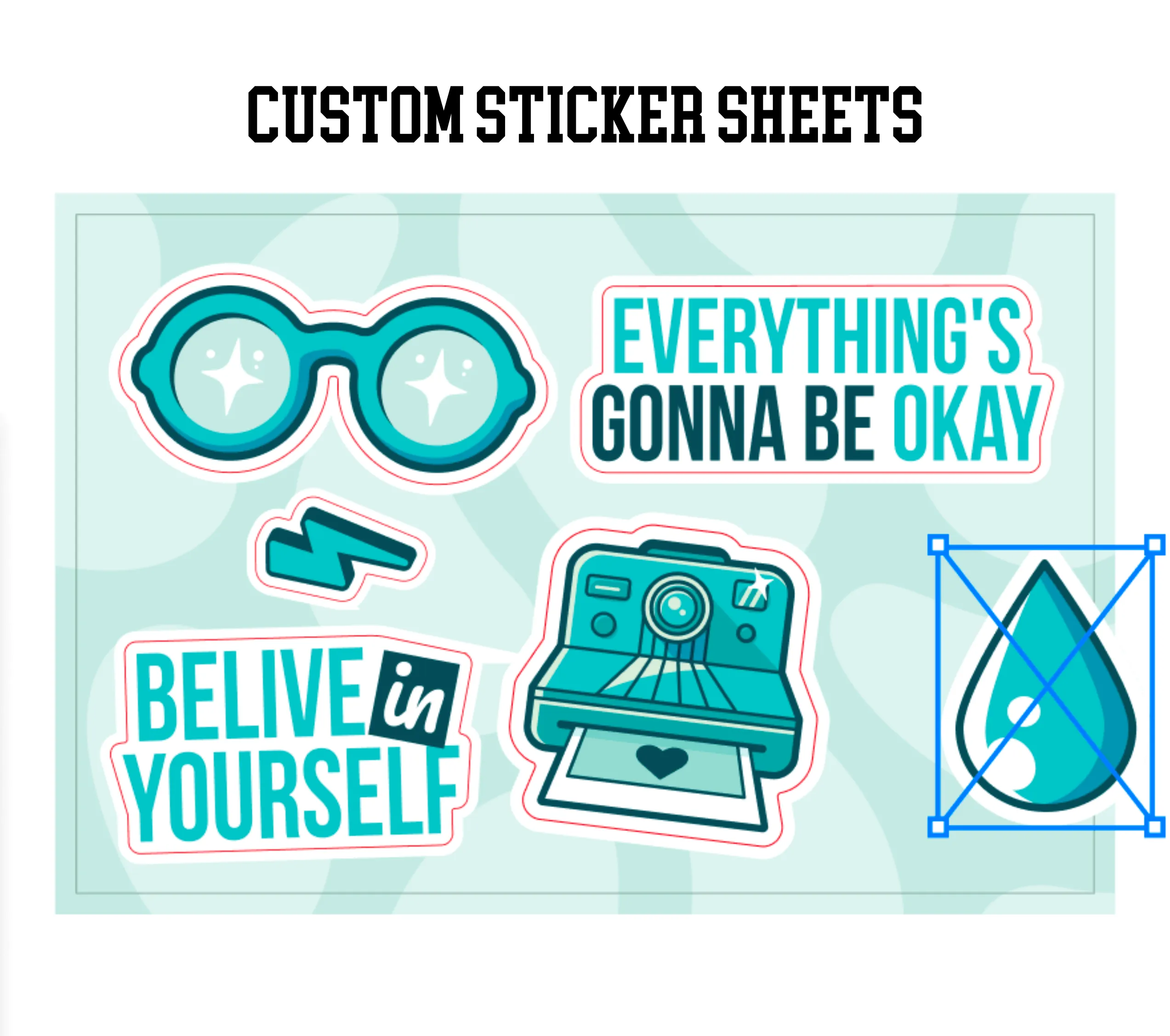 6"x4" Sticker Sheets with Matte Finish