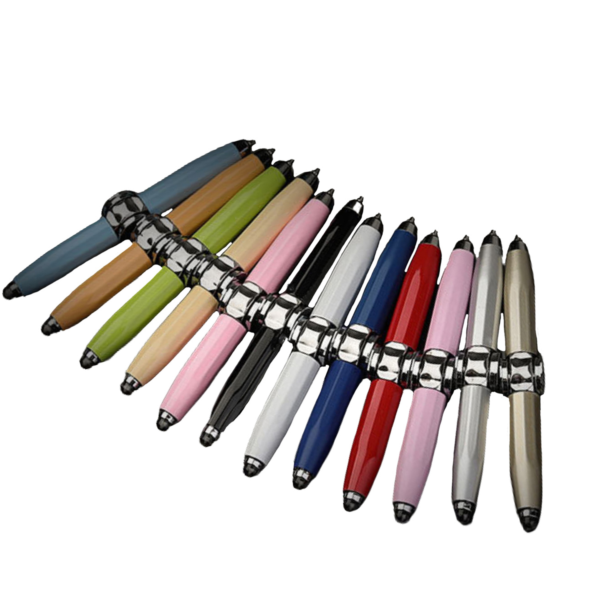 LED Light Metal Fidget Spinner Stress Relief Ballpoint Pen 11