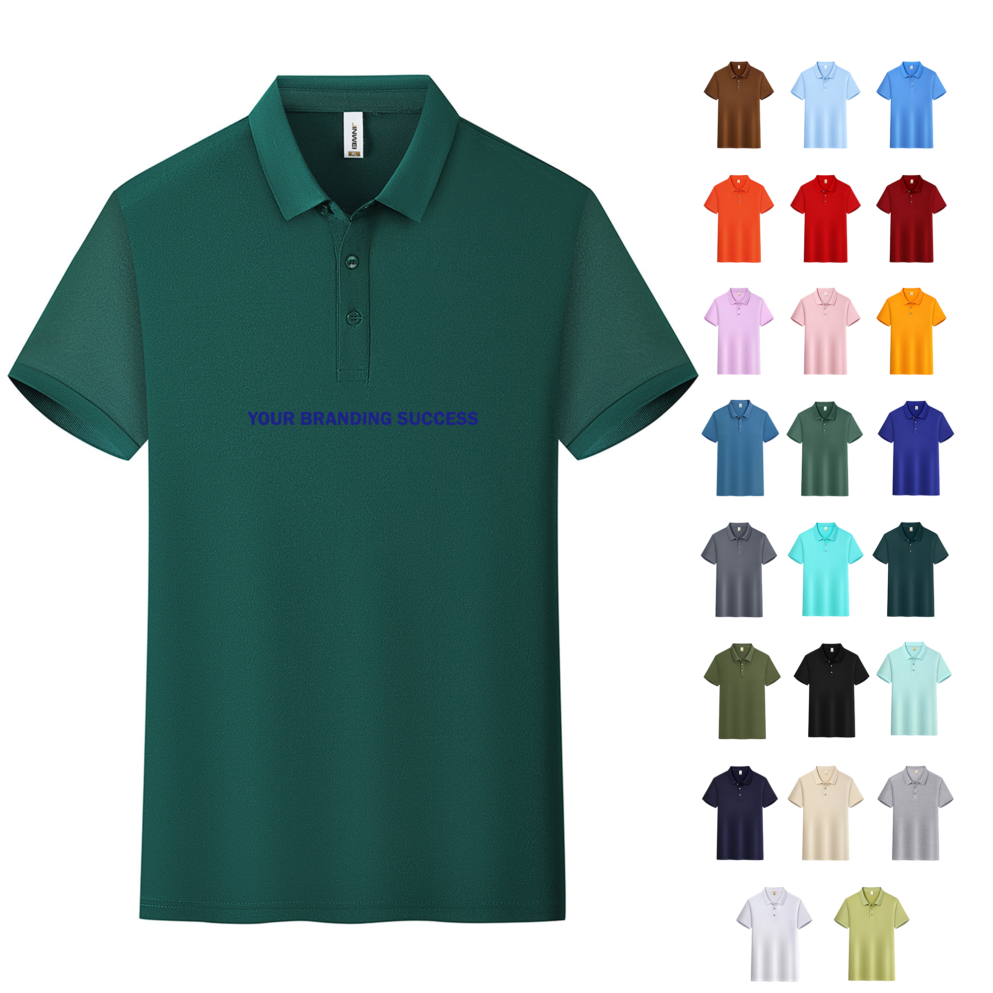 Men's Fine-Texture Polo Shirt - Quick-Dry Comfort