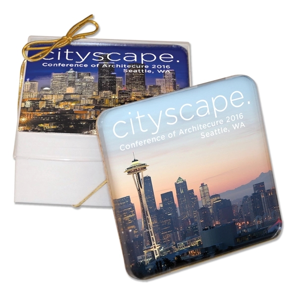Custom Acrylic Coaster Set of 2 - Rubber Feet 8