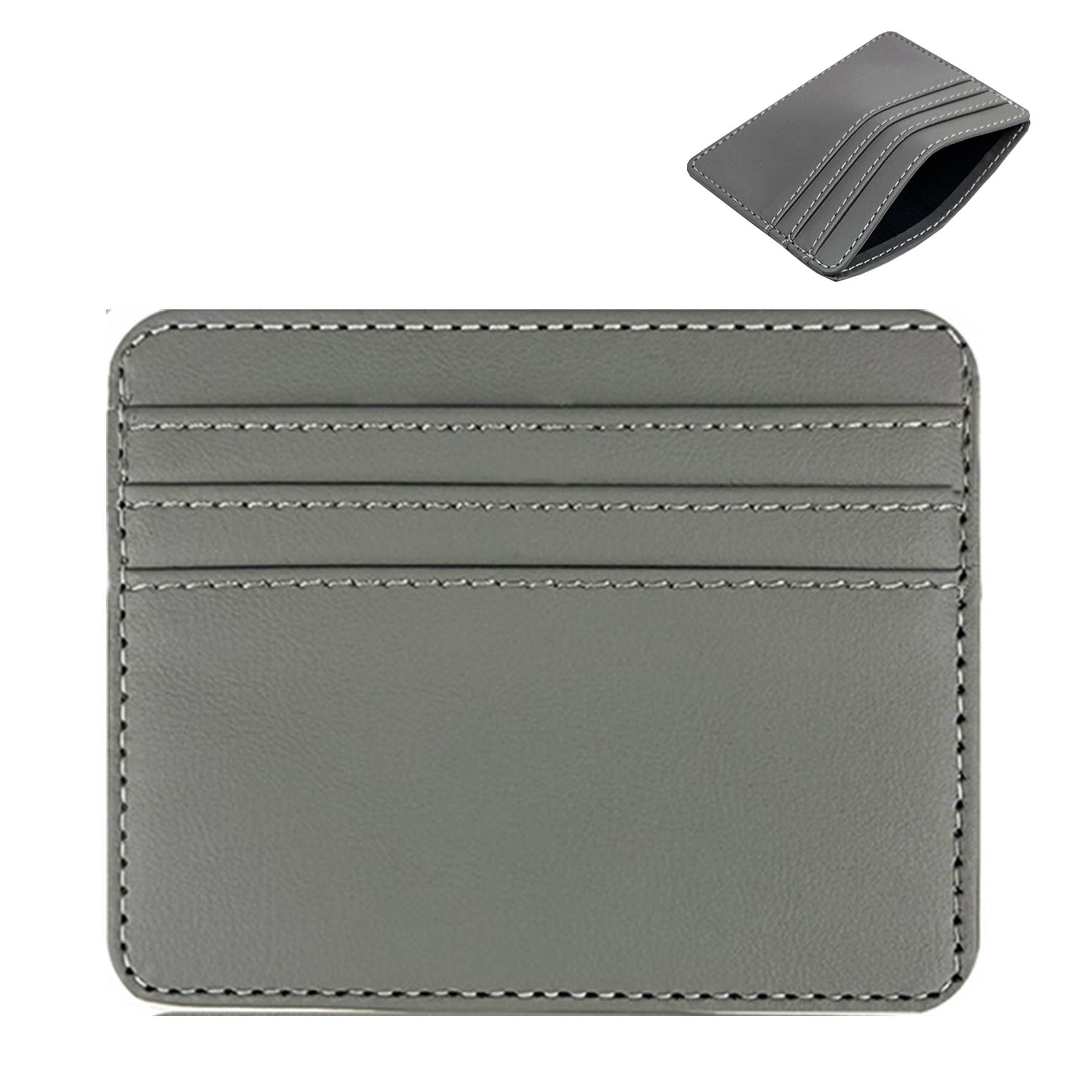 PU Leather Slim Card Wallet