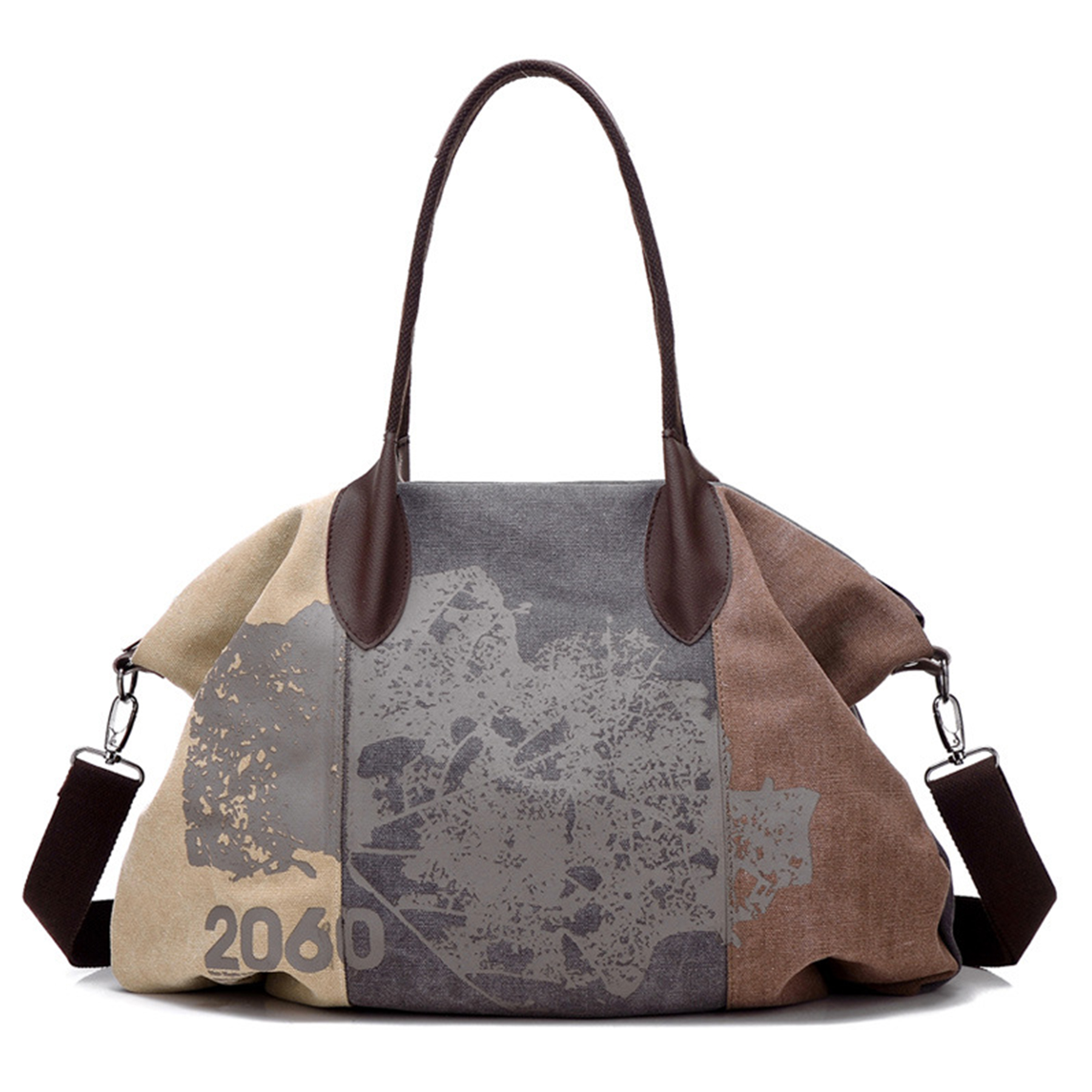 Canvas Daily Purse Shoulder Handbag Tote Shopper Bag Women, custom tote bag with logo imprint 8