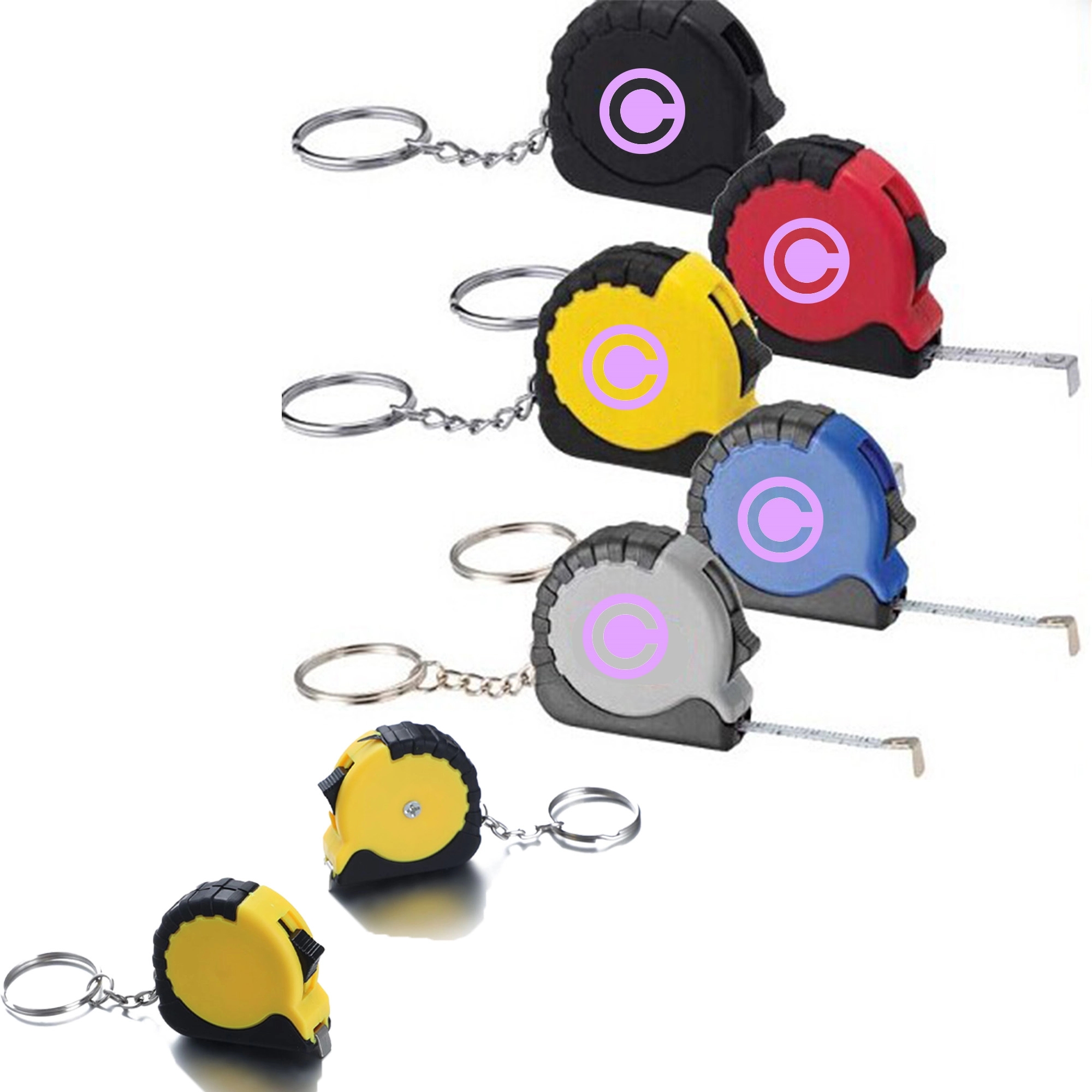 Mini Steel Tape Measure Keychain 6