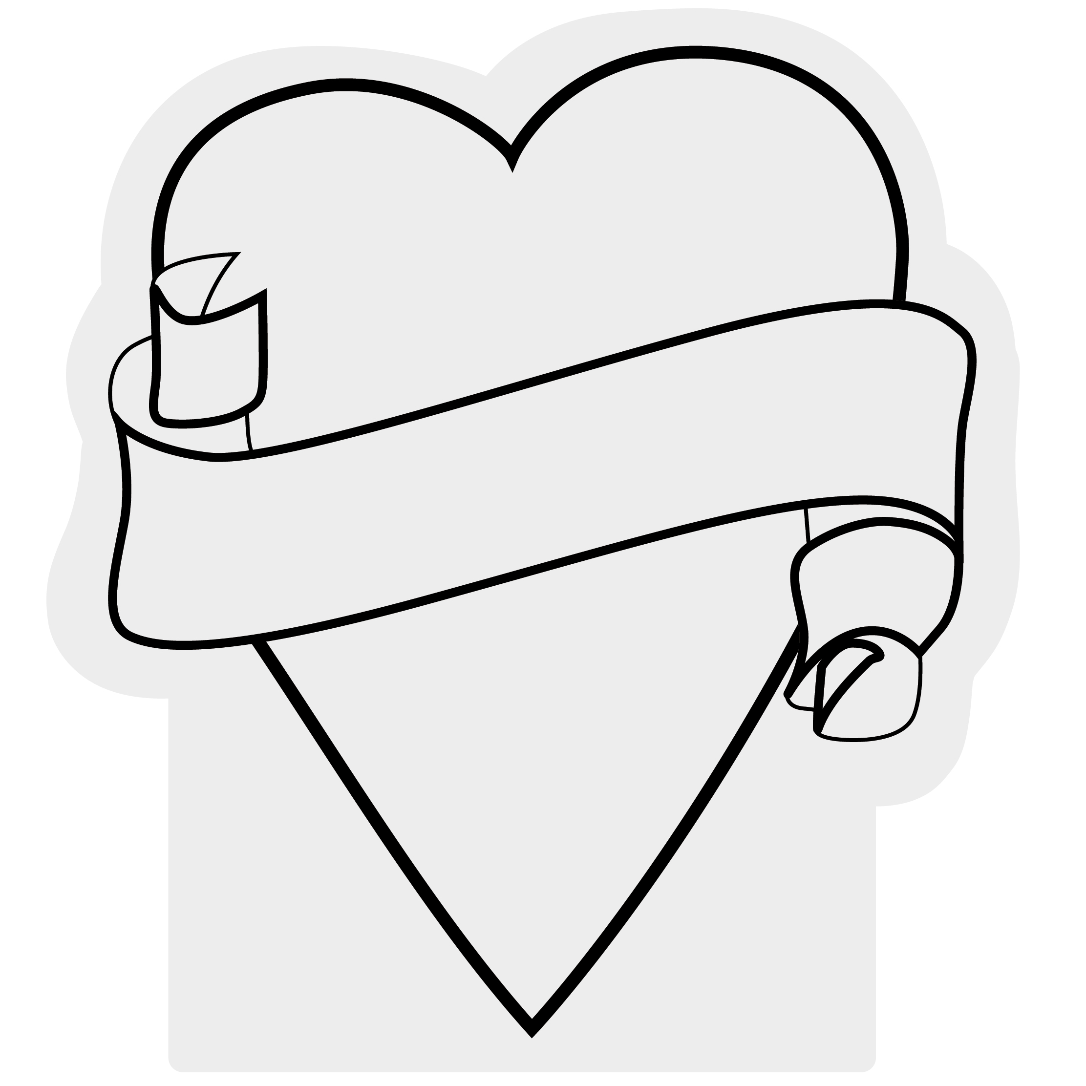 Foam Heart Mitt 48