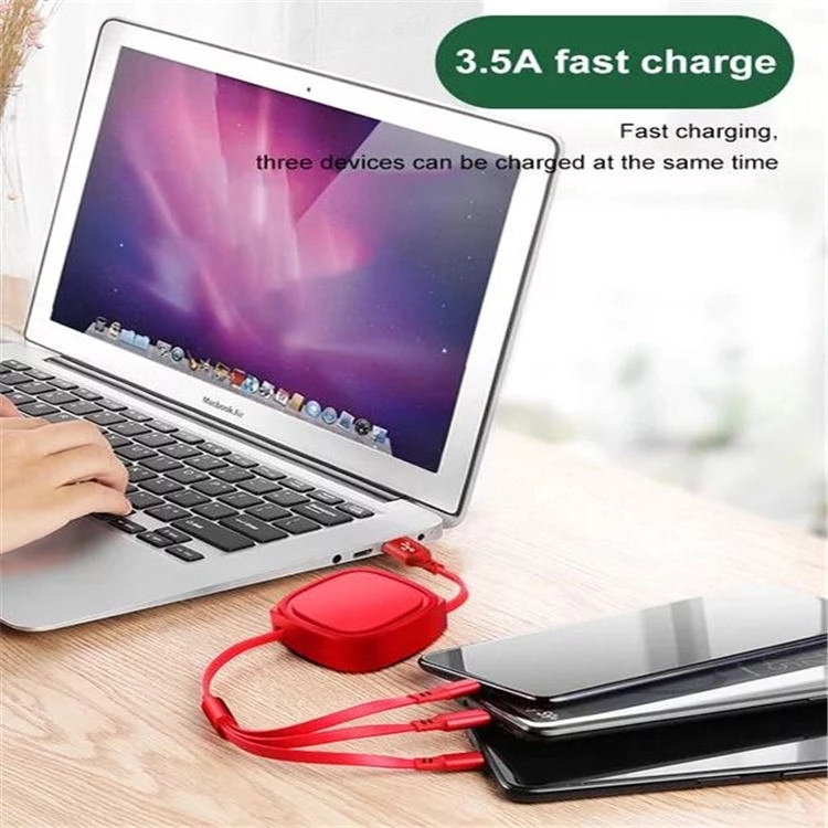 3-In-1 Retractable Charging Cable