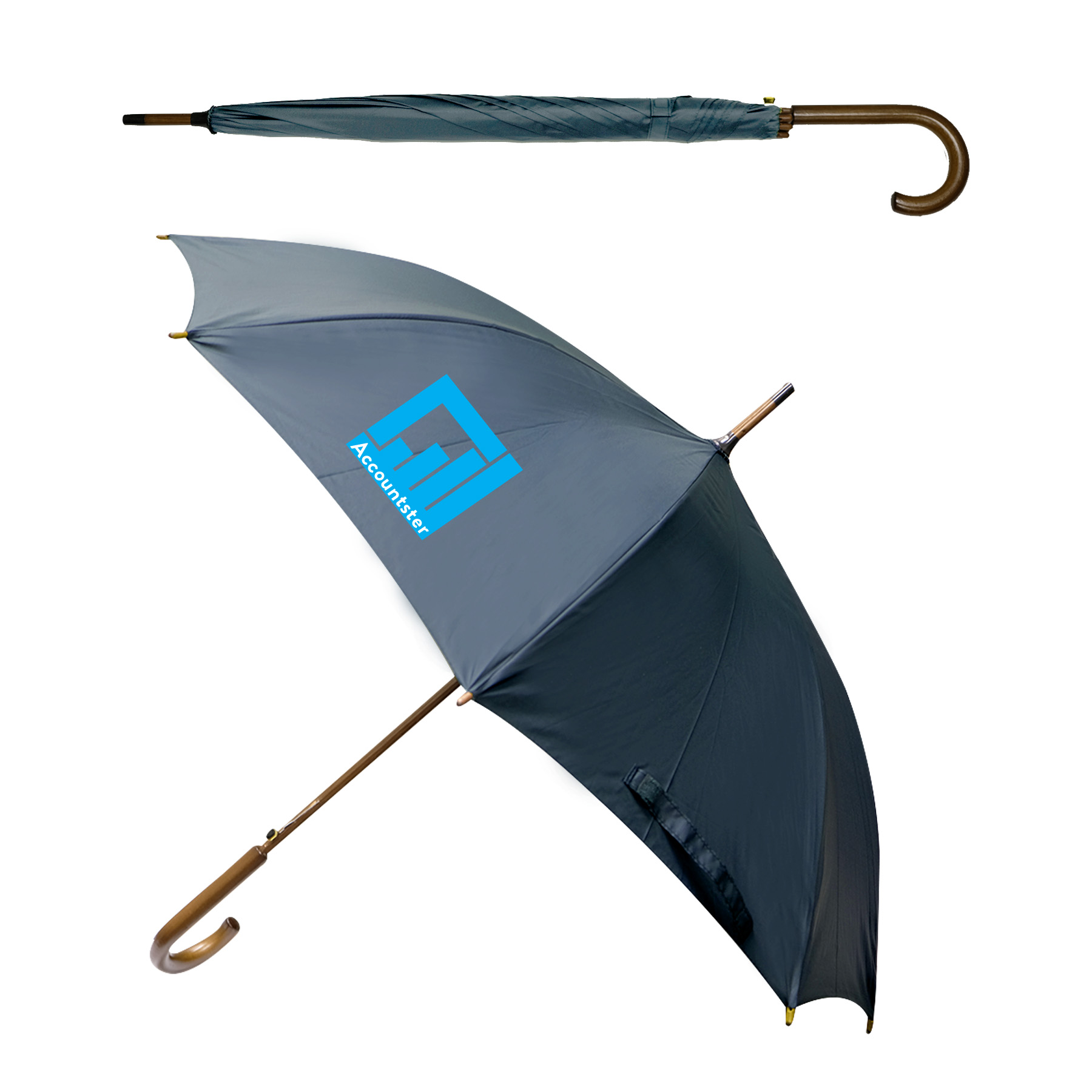 EXECUTIVE UMBRELLA: 48" Arc with Hook Handle 49