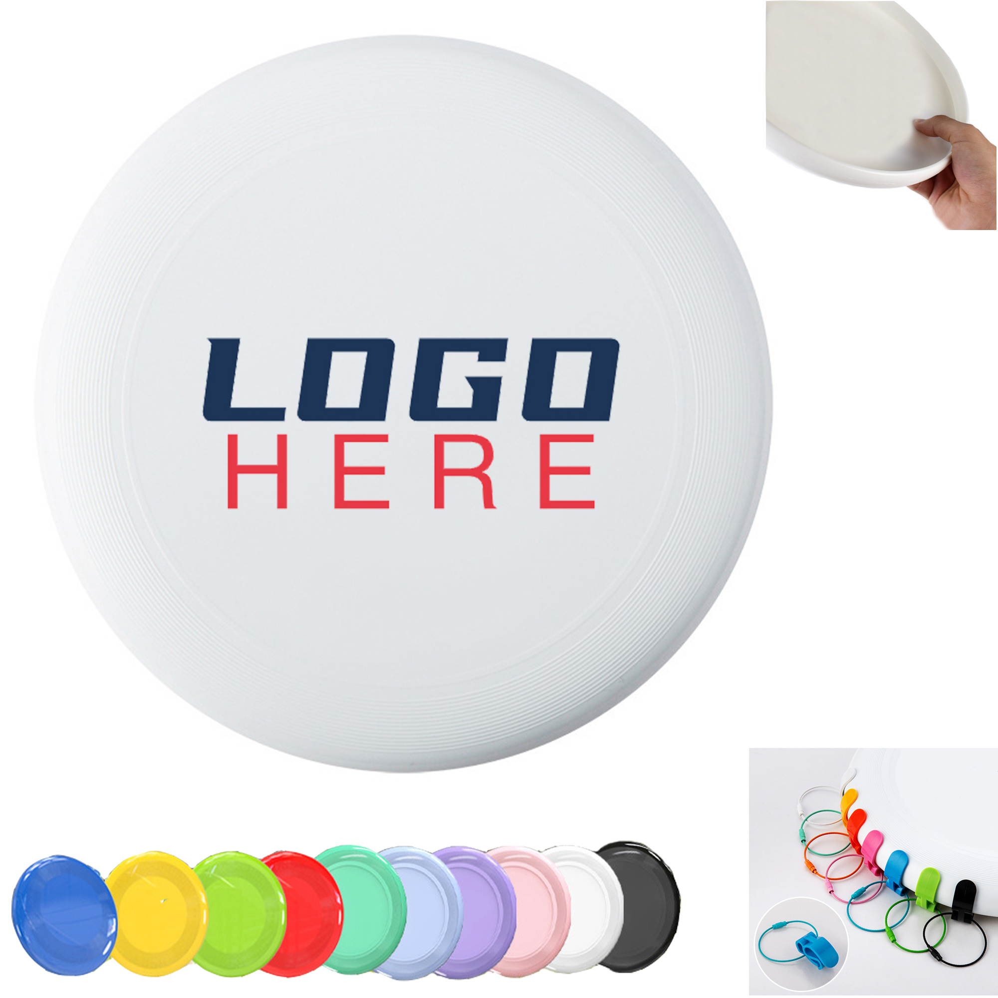 Plastic Flying Disc With Full Color Imprint