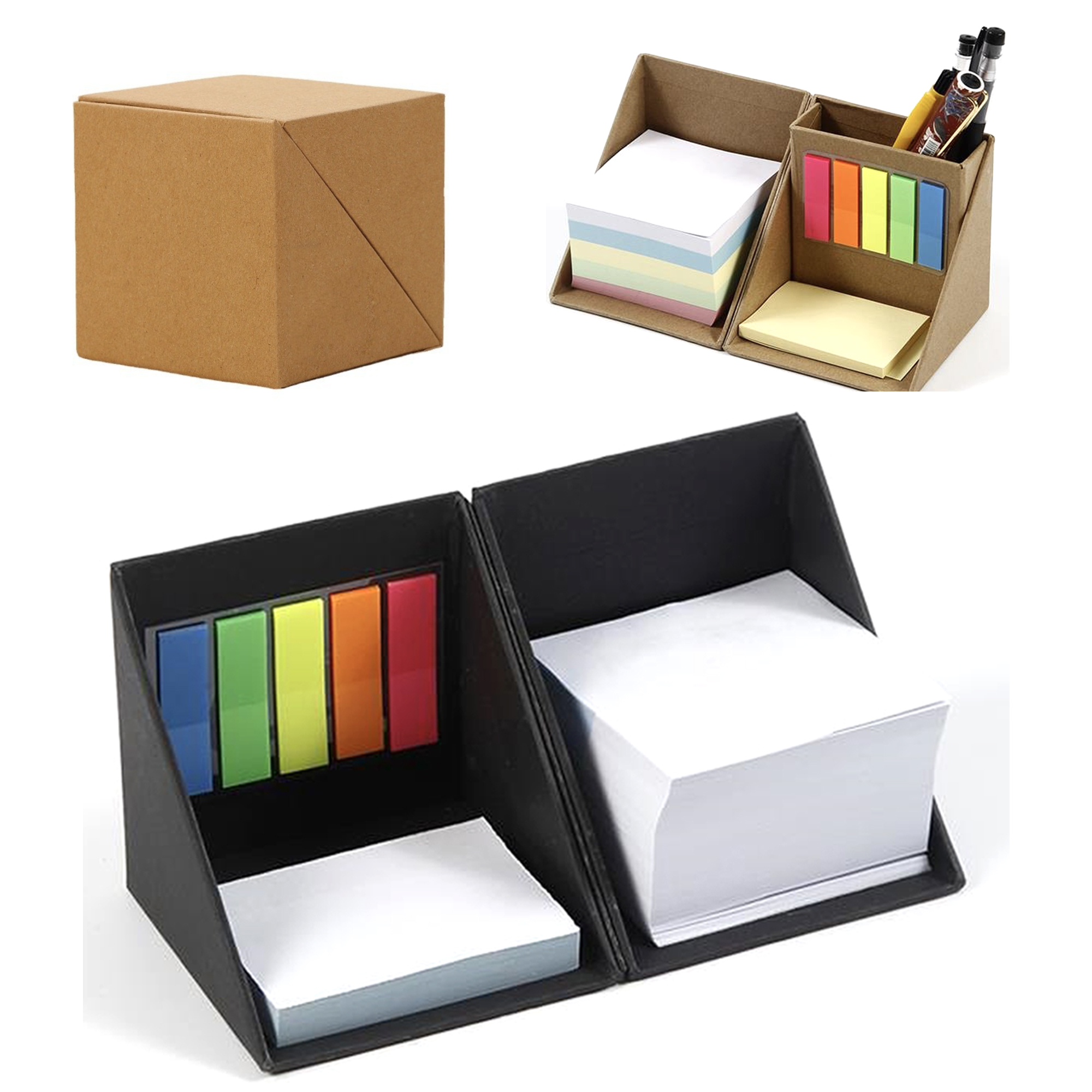 Multi-Function Sticky Note Set With Pen Holder 2