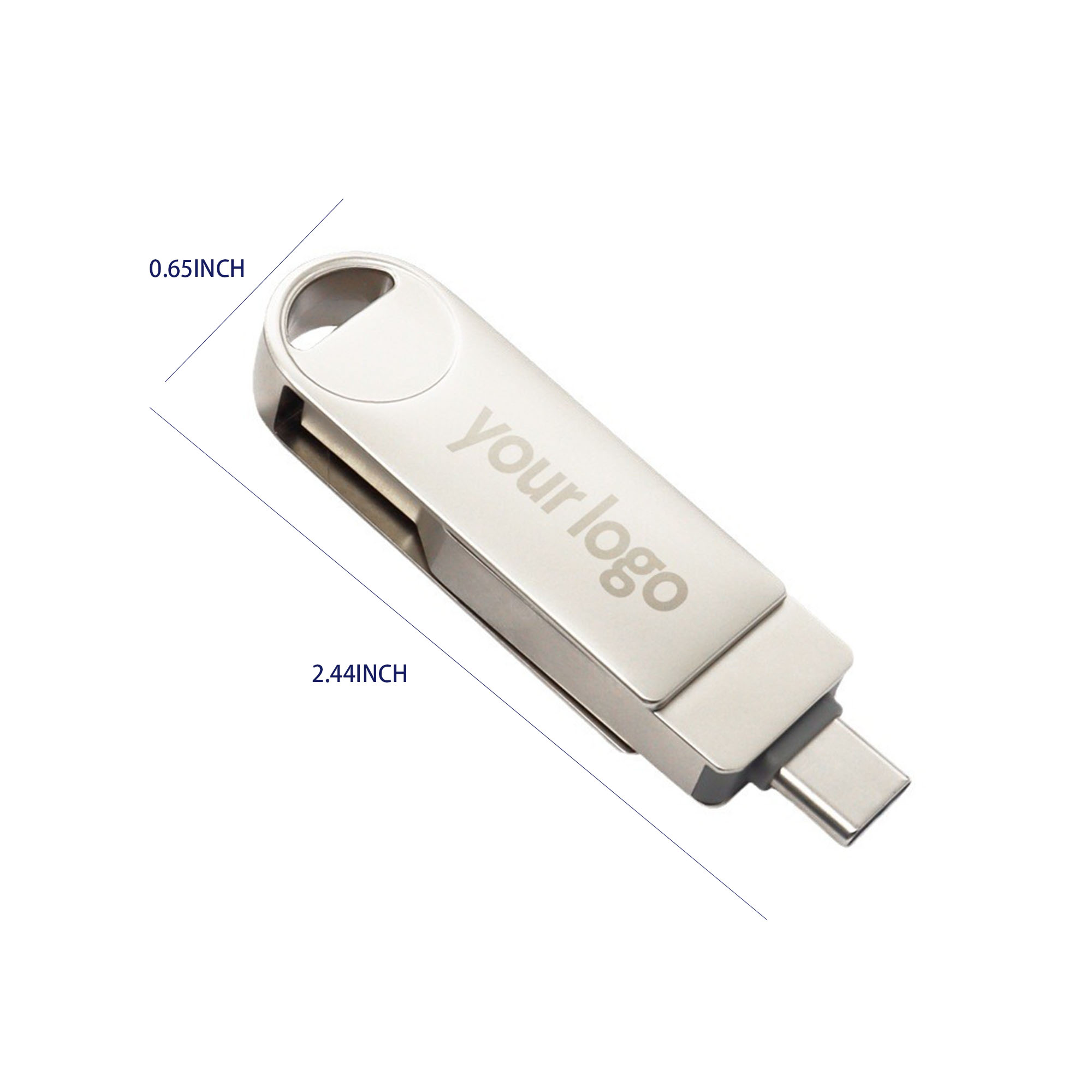2-in-1 Rotating USB Drive 6