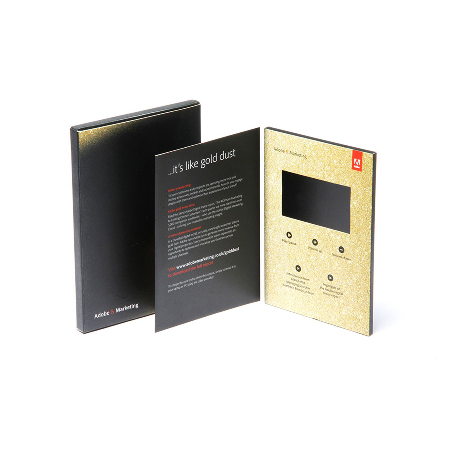 5.0 Inches IPS Screen Customized Video Brochures