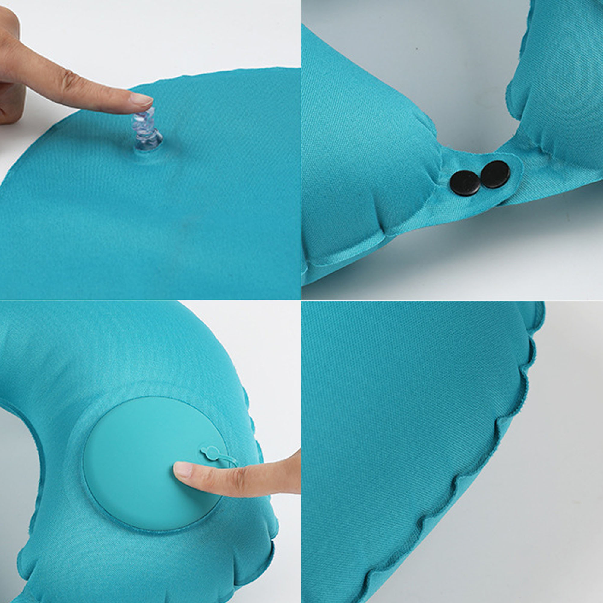 Custom Logo U Shaped Inflatable Neck Pillow 7