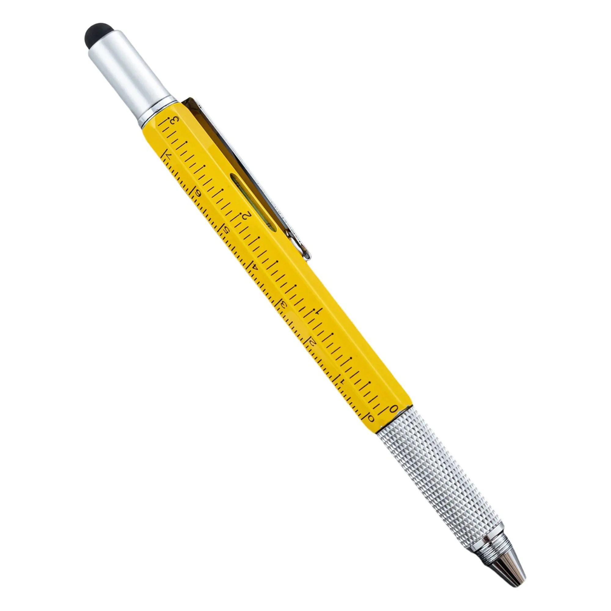 Metal 6 in 1 Multitool Stylus Ruler Ballpoint Pen 37