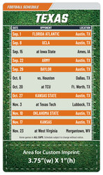 Magnet Sport Schedules - 4x7 Football Round Corners - 25 mil.