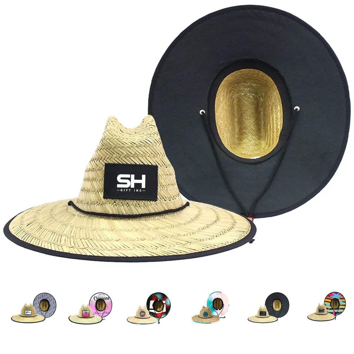 Embroidered Lifeguard Straw Hat