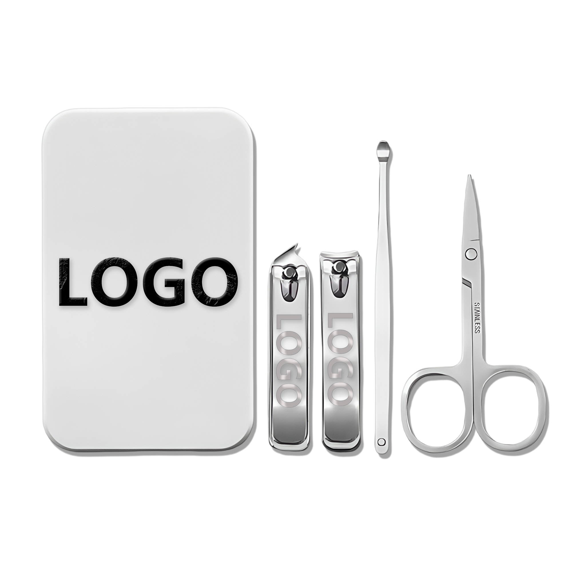 Stainless Steel Nail Clipper Set 4