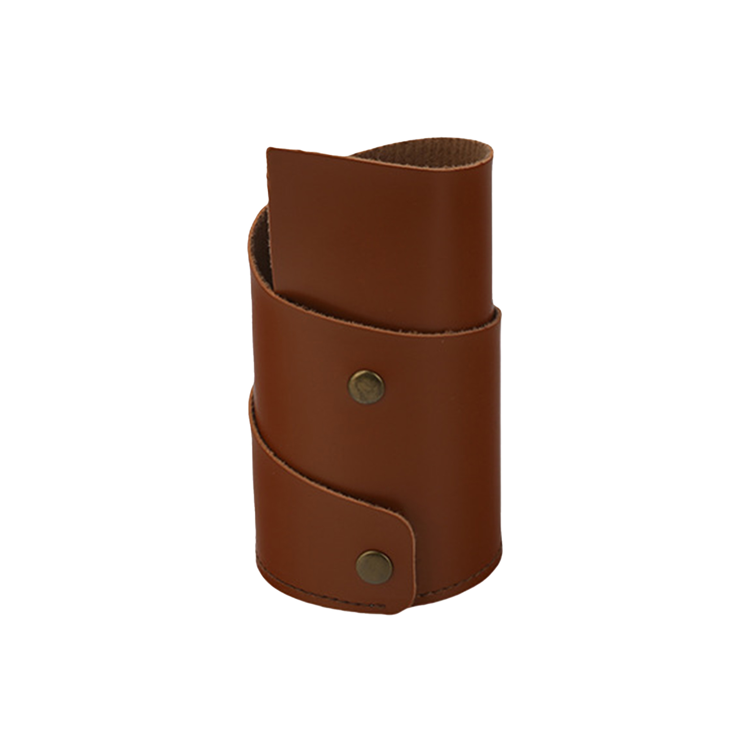 Snap Closure PU Leather Pen Holder 14