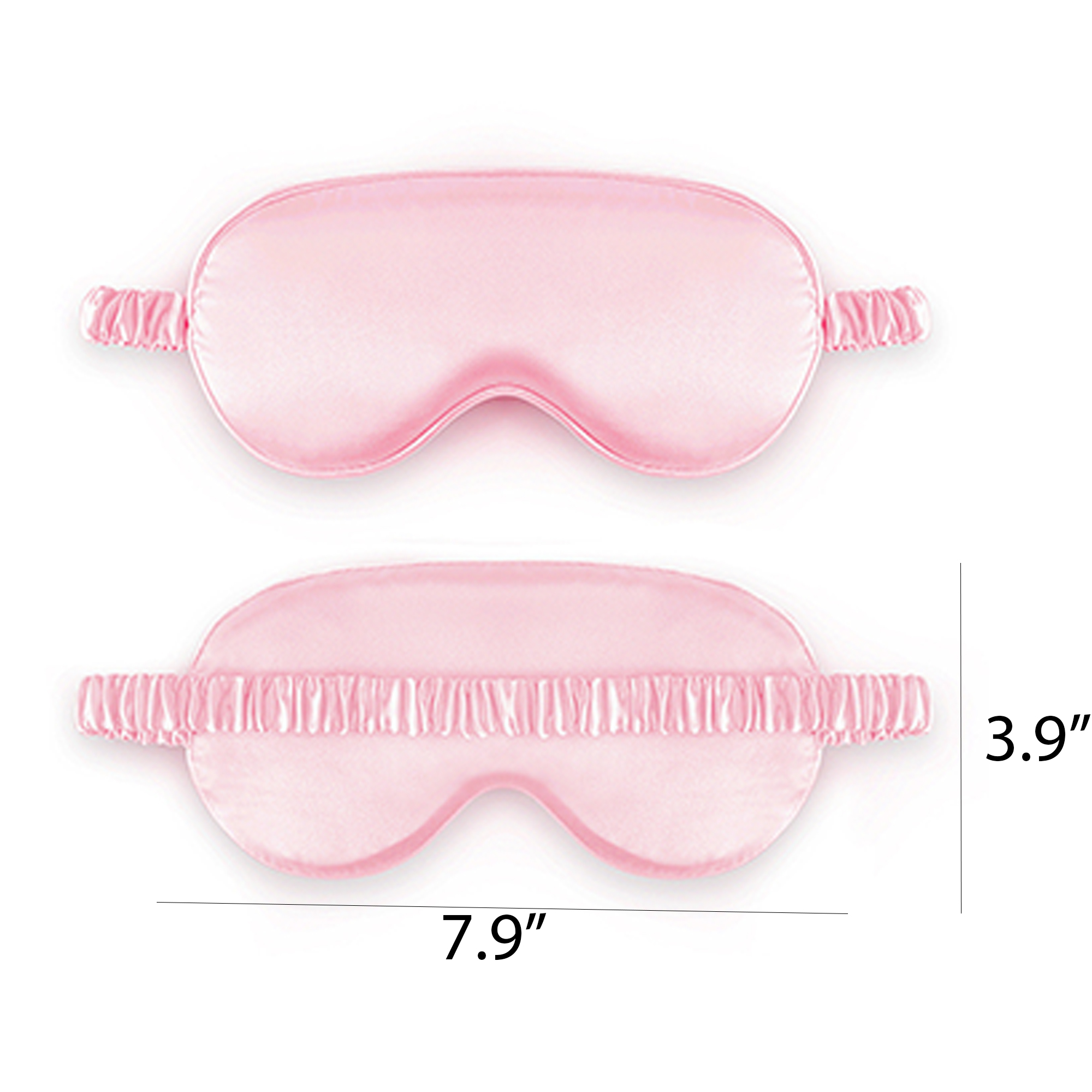 Satin Sleep Eye Mask Elastic For Home Offices Train 5