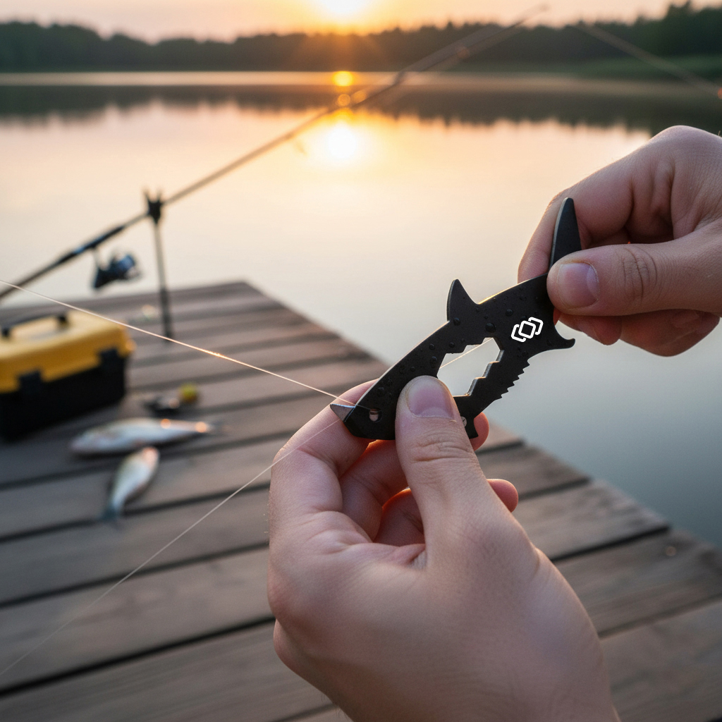 GearCard 15-in-1 Shark-Shaped Multi-Tool Card – Stainless Steel Wallet EDC Gadget 3