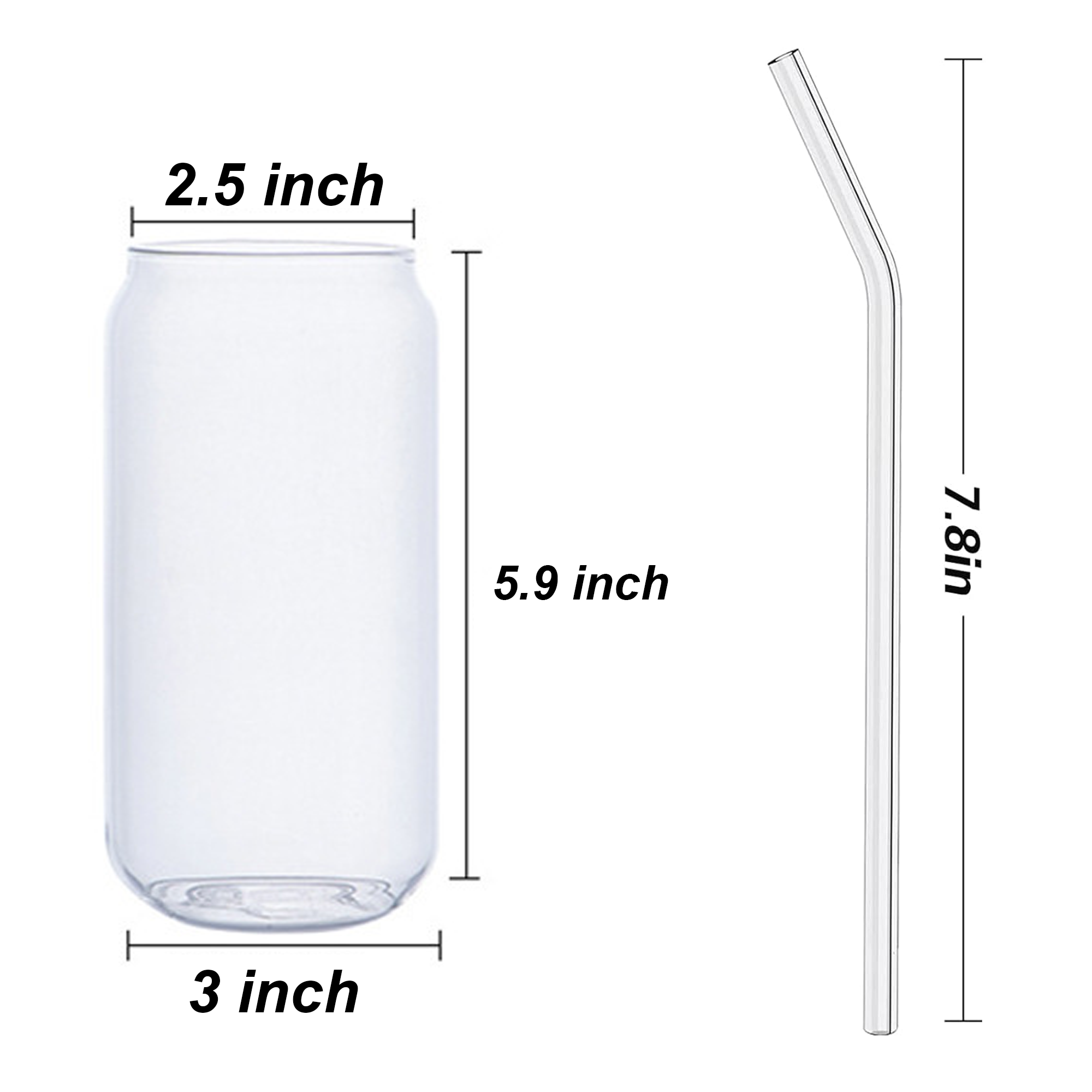 Glass with Bamboo Lid and Straw 16oz 4