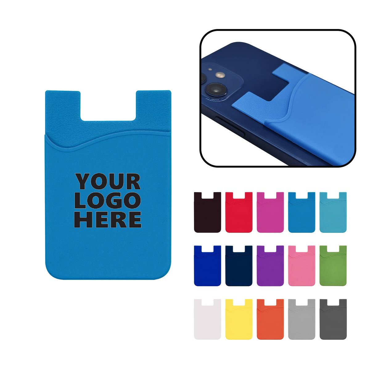 marketing silicone card sleeve Amazon.com: Frienda 24 Pcs Silicone Card Holder Phone Wallet Stick on Self  Sticker for Back of Phone for Check ID Business Card Credit Cards  Compatible Works with Most Smartphones(Multiple Color) : Cell main image 0
