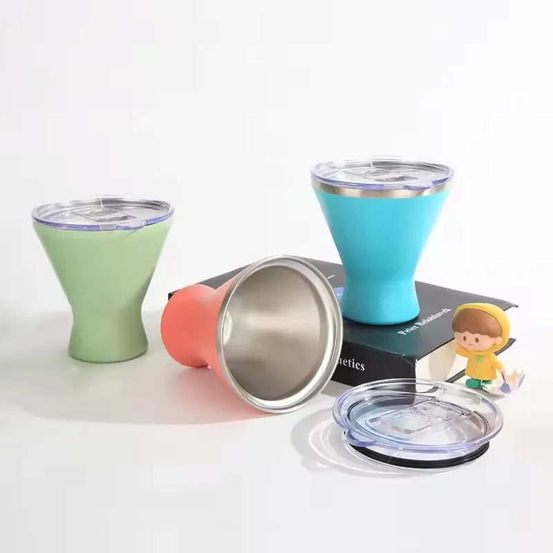 10oz Travel Mini Stainless Steel Car Water Glass Martini Cup 2