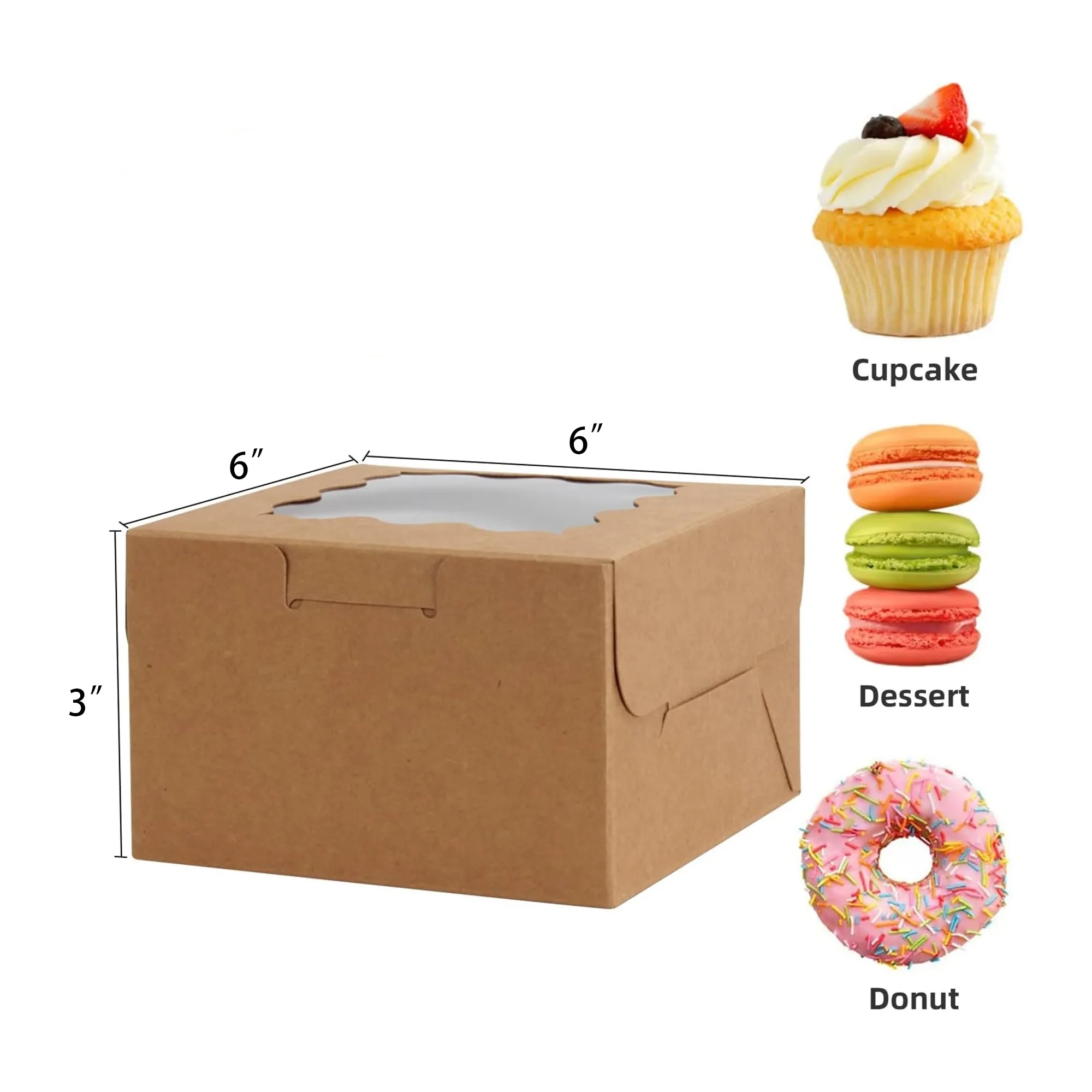 MOQ 500pcs Kraft Wavy Cake Wrapping Gift 7