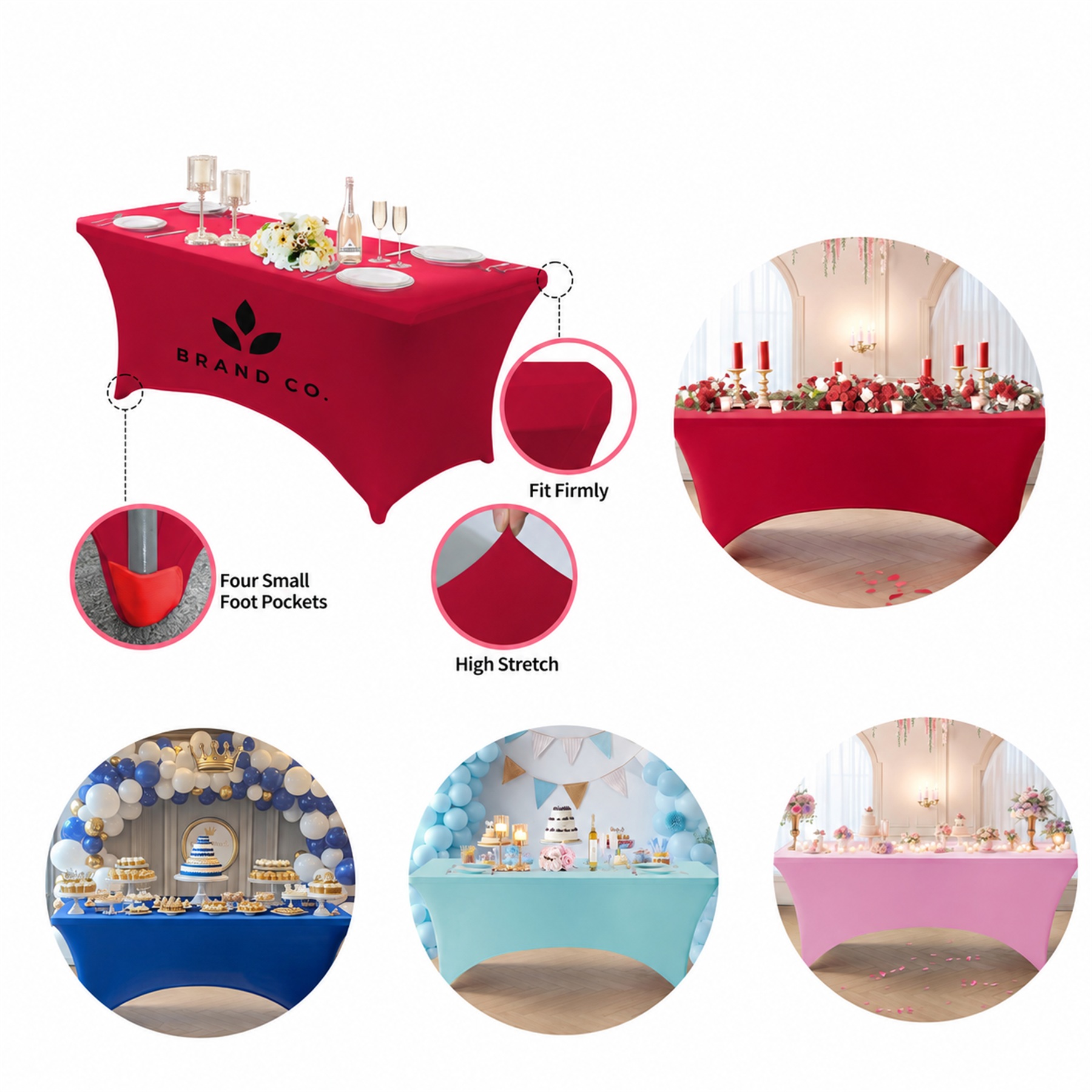 Spandex Tailored Table Cover