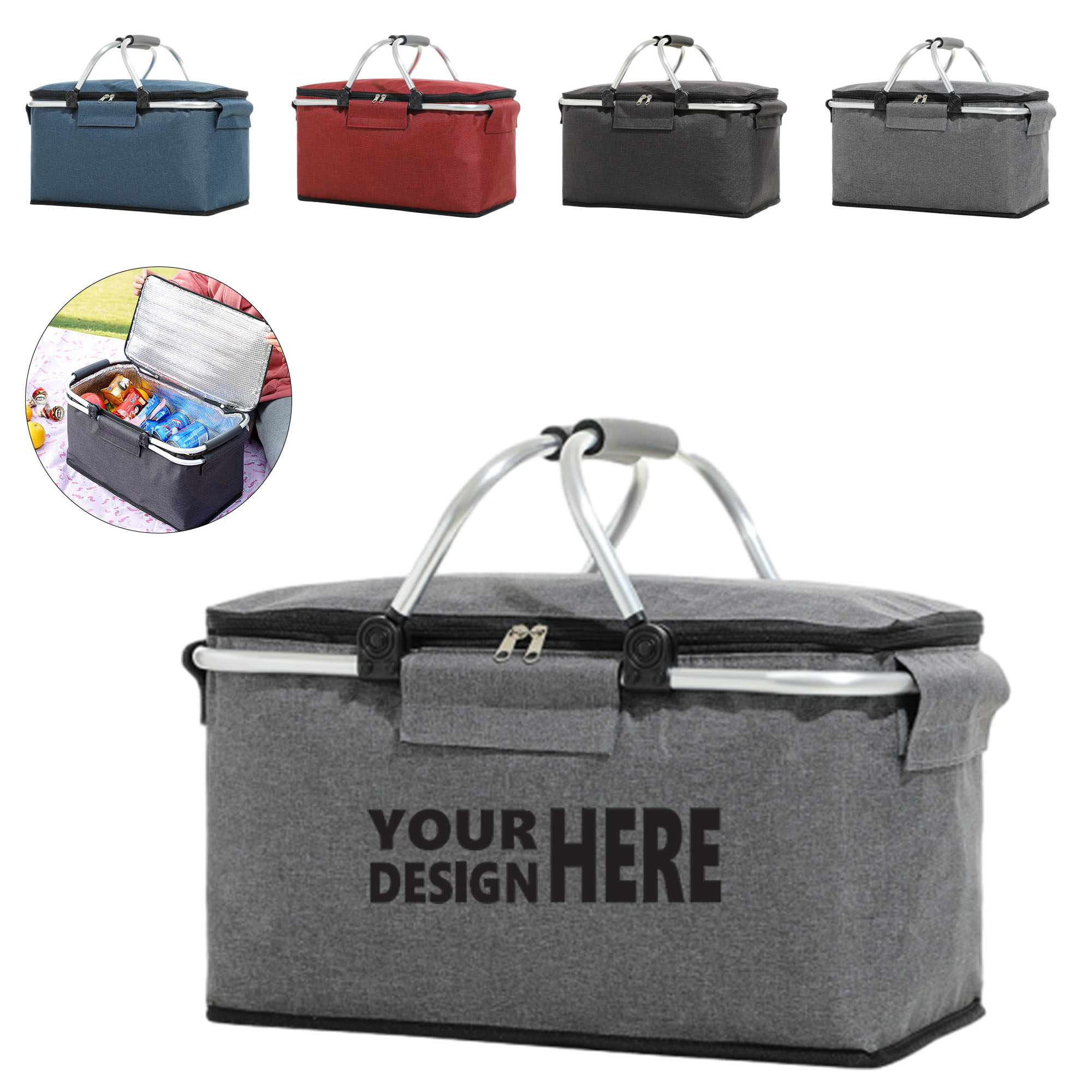 Spring Outdoor Insulated Picnic Basket 2