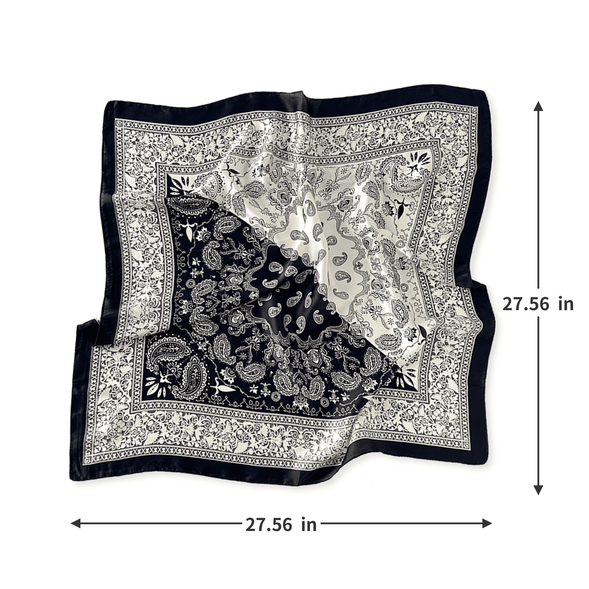 Elegant Paisley Print Bandana 16
