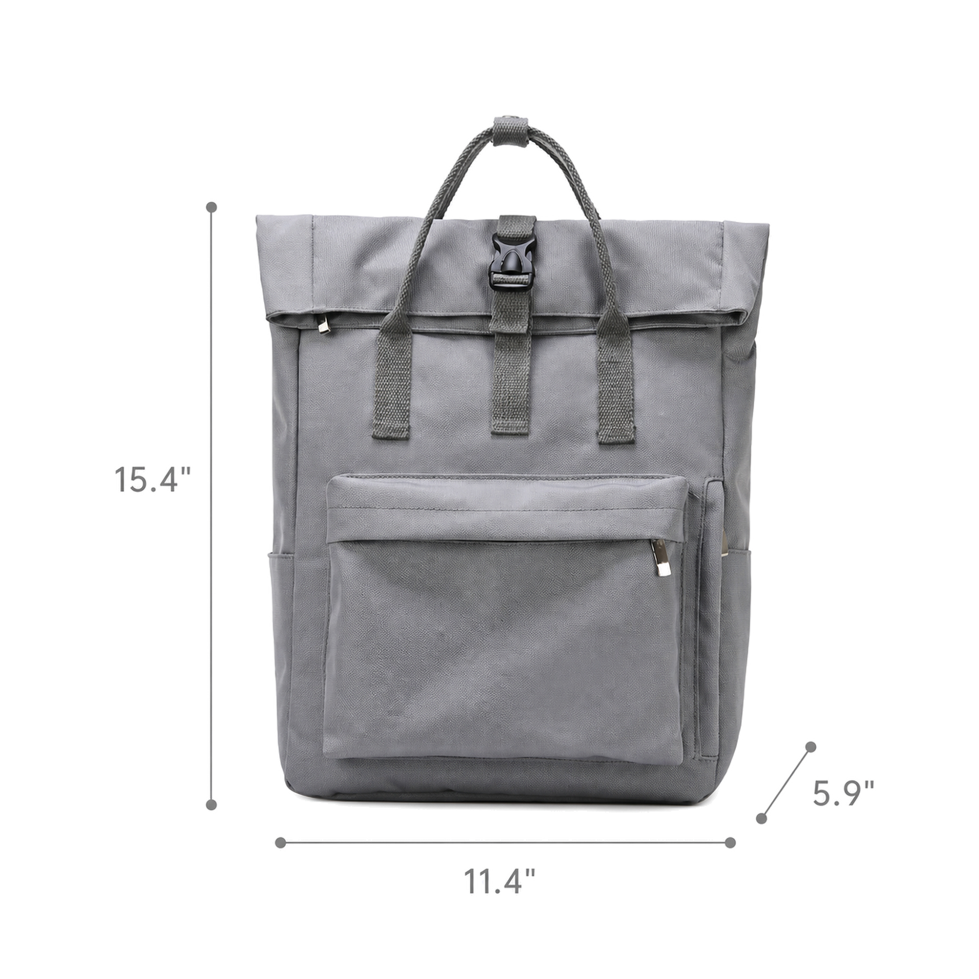 Buckle-Flap Backpack with Organized Compartments 3