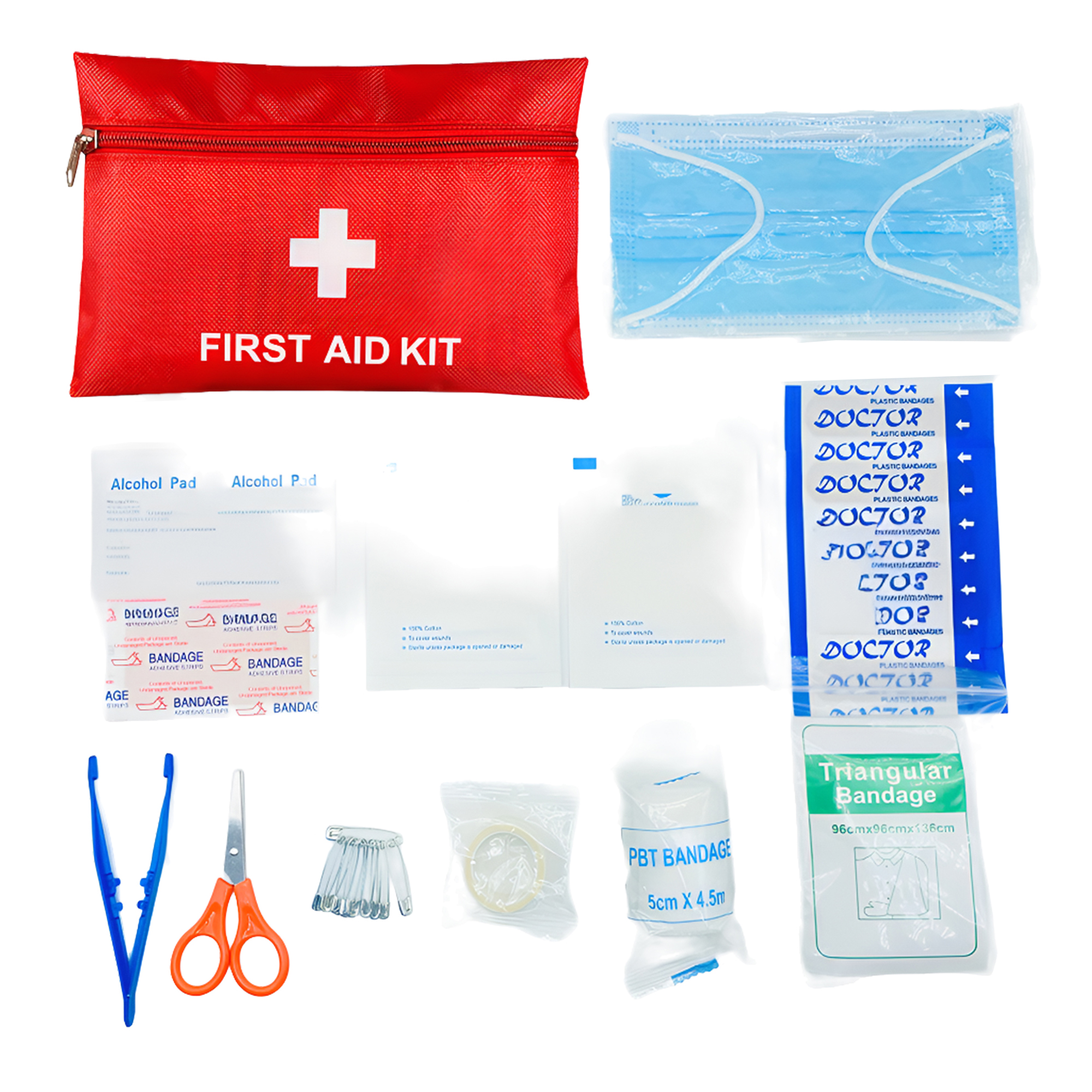 MOQ50 Compact First Aid Kit for Travel and Adventures