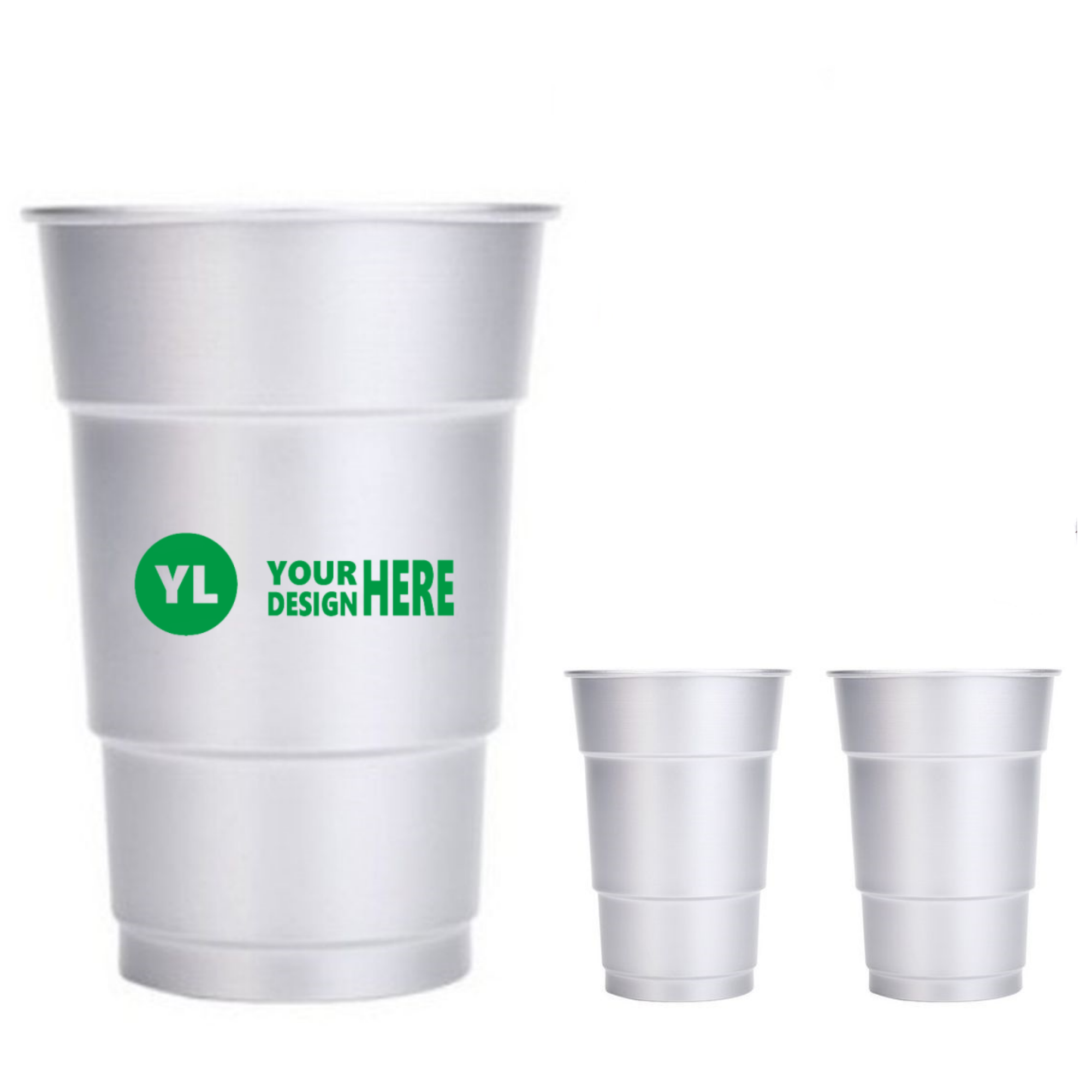 Recycled Aluminum Stadium Party Cup 16oz. 2