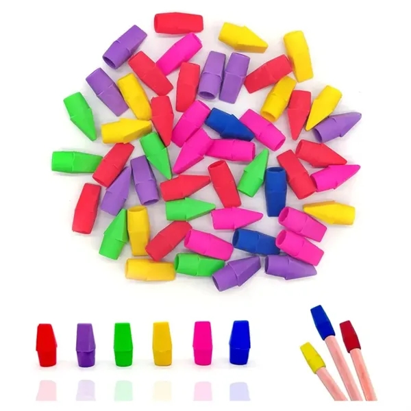 Colorful Pencil Tips Rubber Cap Eraser