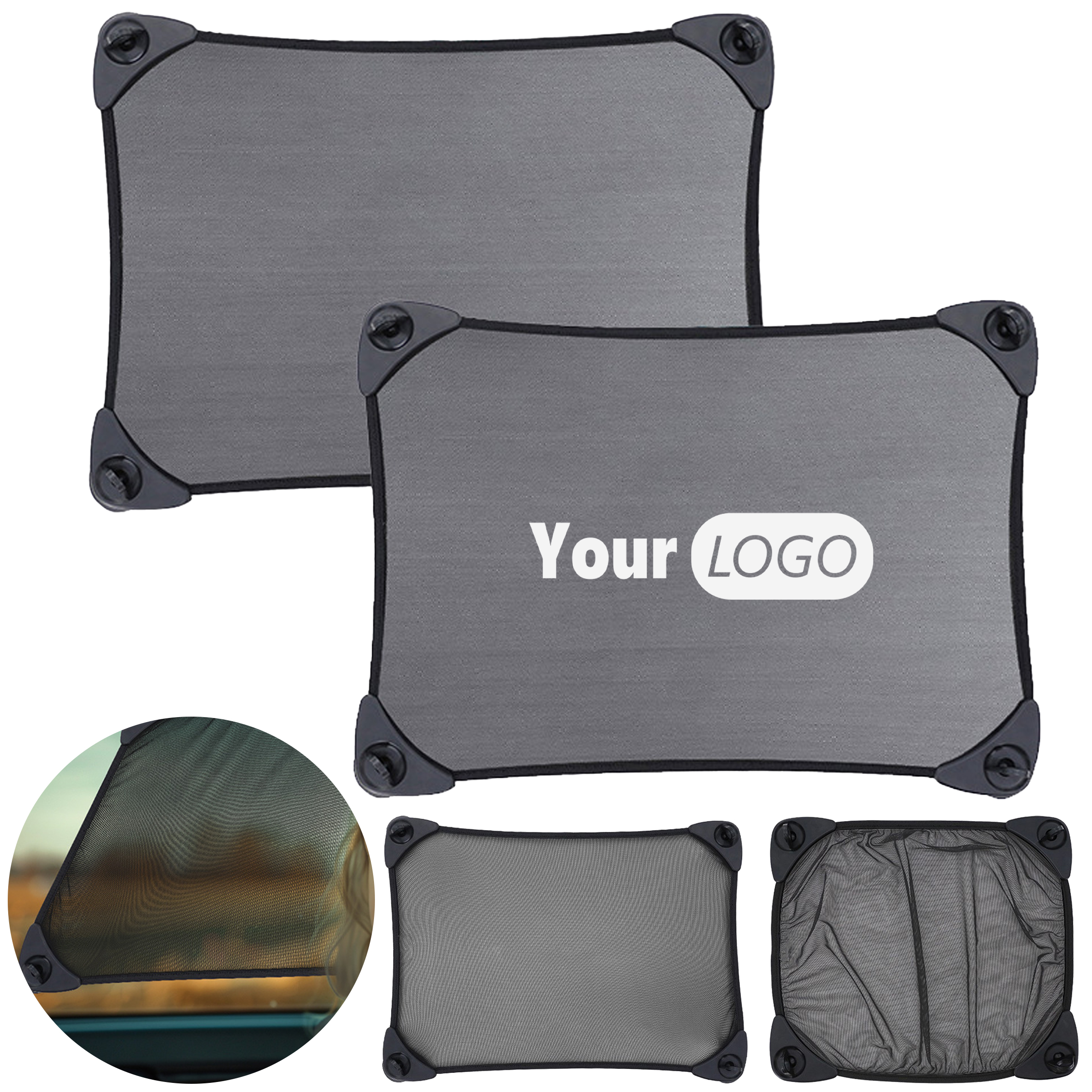 Abs Two Retractable Thermal Insulation Sunshades 8