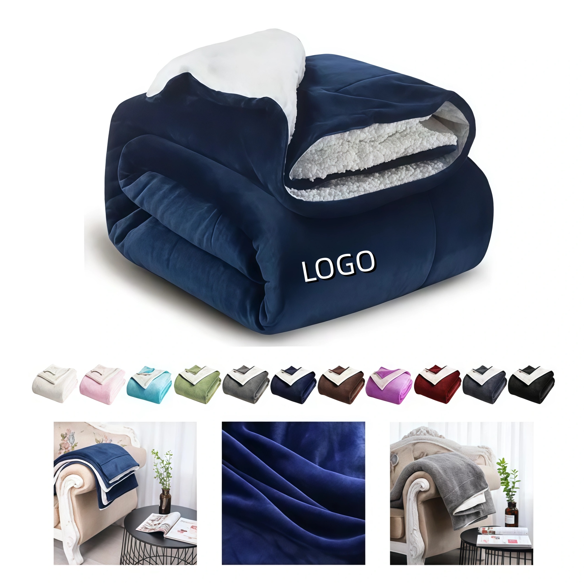 Classic Winter Blanket Double Sided