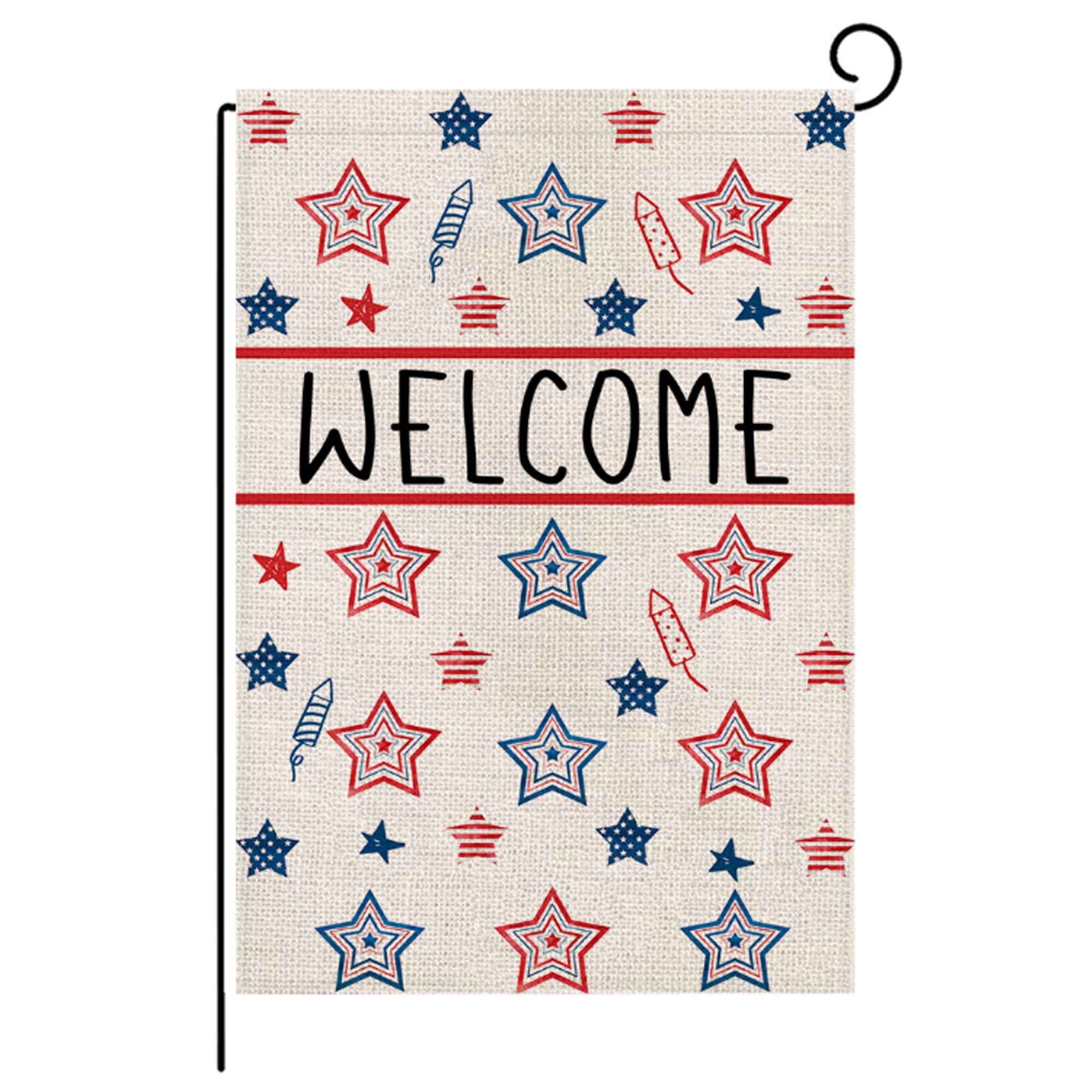 Printed Linen Polyester Decorative Flag 14